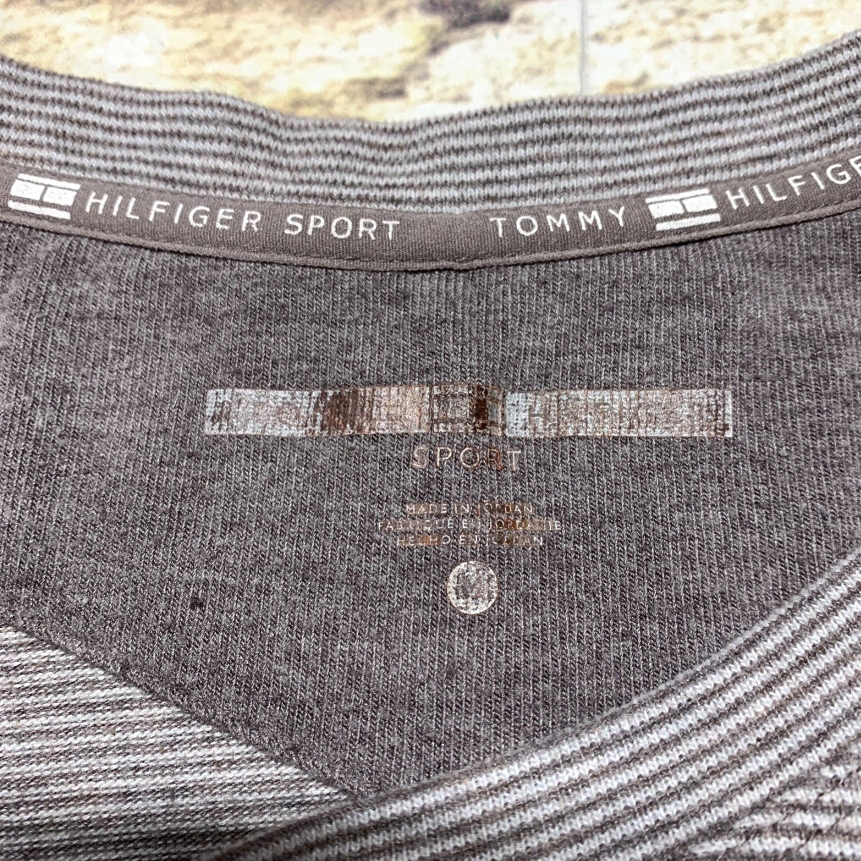 Tommy Hilfiger Tommy Hilfiger Pullover Woman’s Soft Top Casual Brown White Stripe Size M Size M / US 6-8 / IT 42-44 - 3 Thumbnail