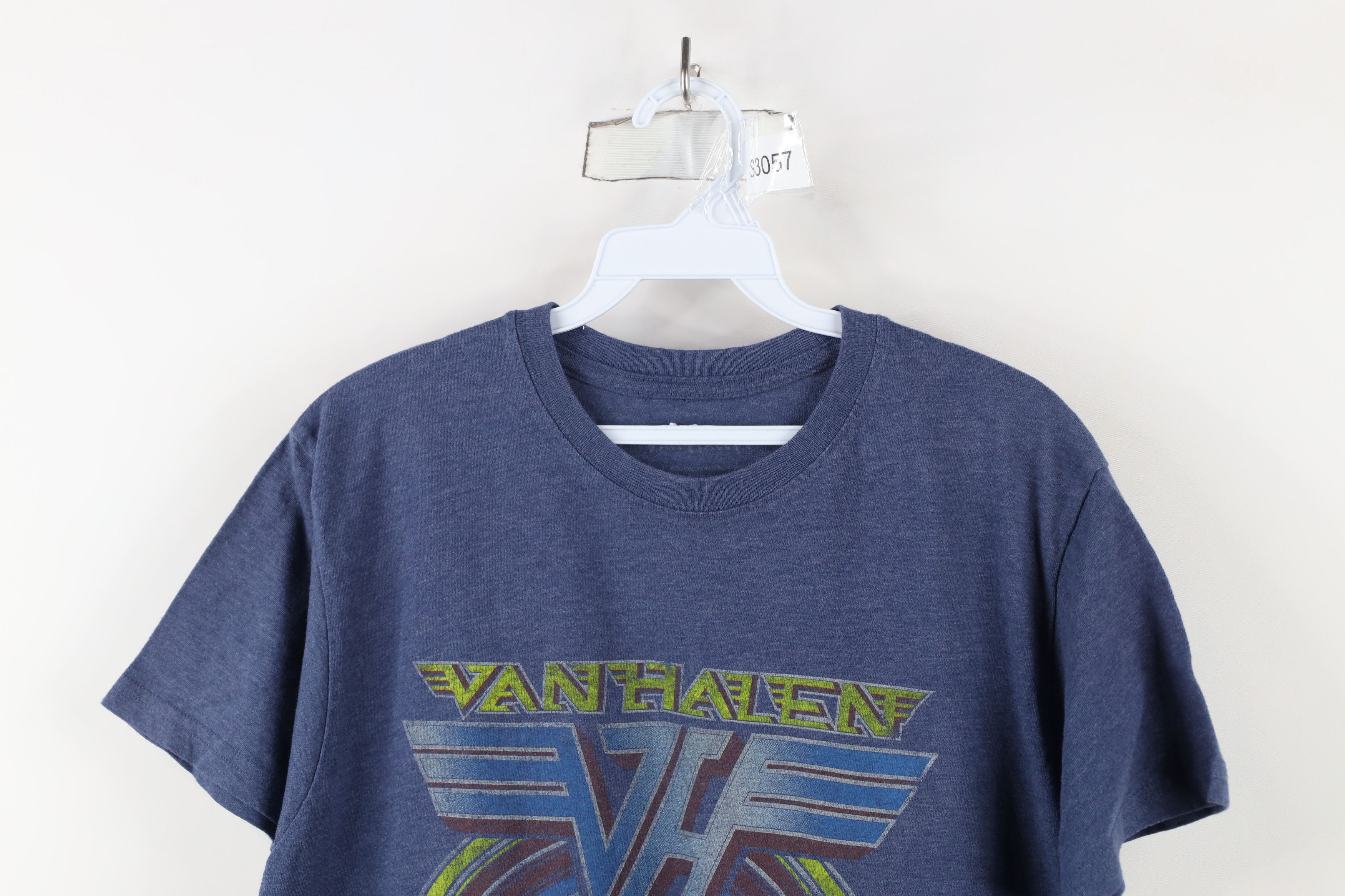 Vintage Retro Y2K Spell 1980 Live Tour Van Halen Ban T-Shirt Blue Size US L / EU 52-54 / 3 - 2 Thumbnail