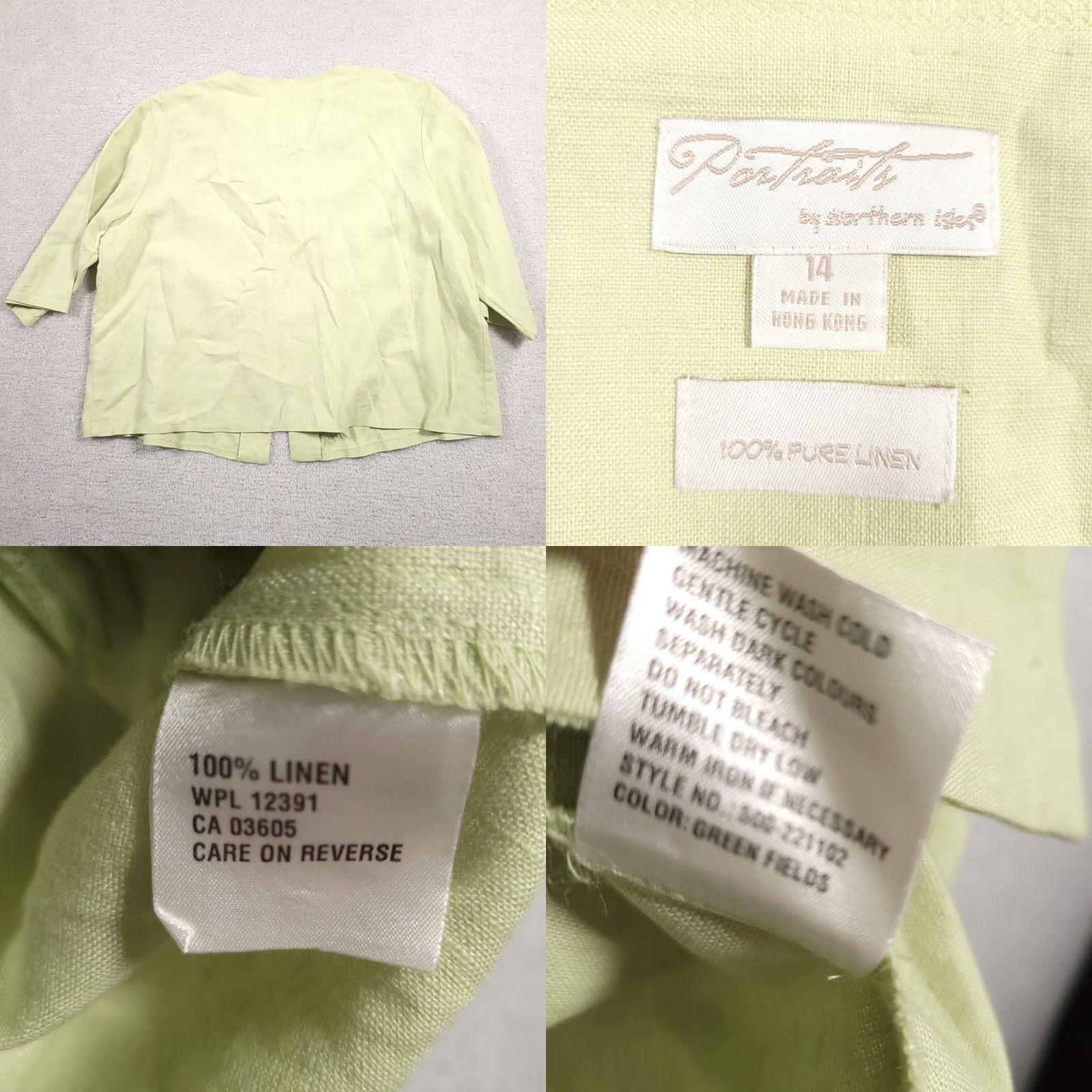 Vintage Vtg Portraits By Southern Isles Linen Button Up Shirt Womens 14 Embroidered Open Size XL / US 12-14 / IT 48-50 - 9 Thumbnail