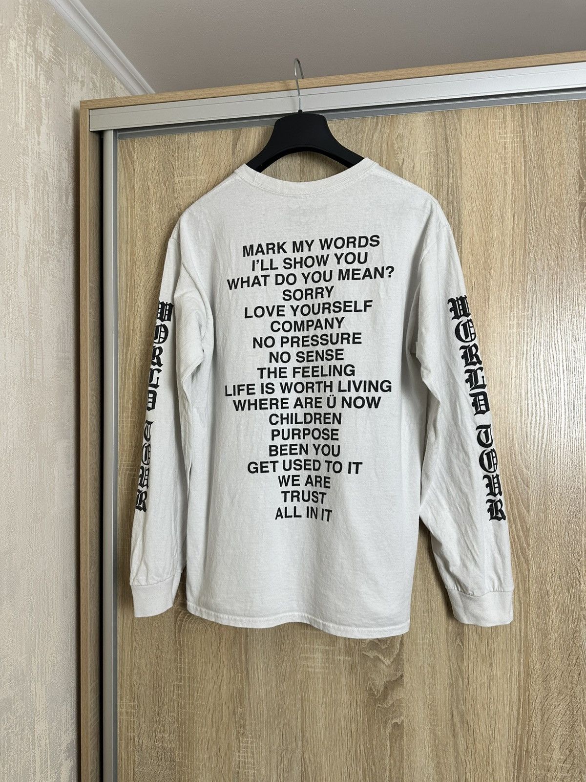 Justin Bieber 🔥 Justin Bieber Purpose World Tour 2018 Long Sleeve T-Shirt Size US M / EU 48-50 / 2 - 5 Thumbnail
