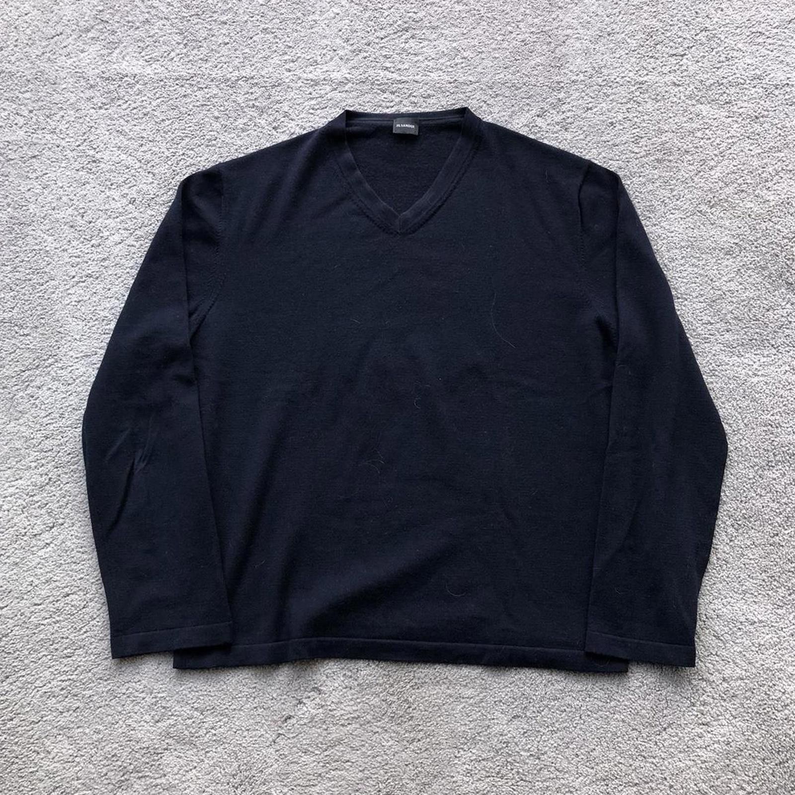 Jil Sander Jil Sander V-Neck Jumper Sweater Sweatshirt Size US M / EU 48-50 / 2 - 1 Thumbnail