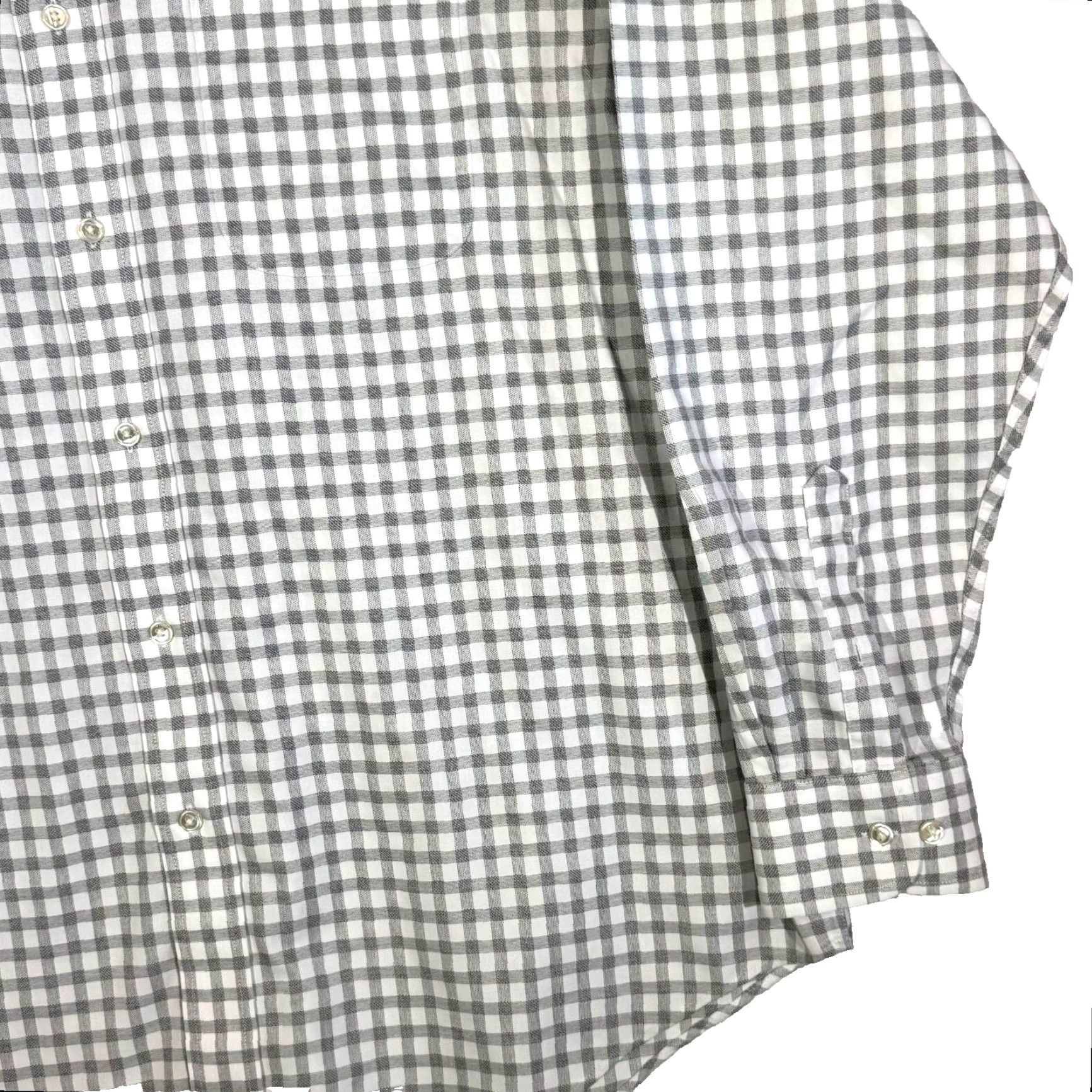 Vintage Gold Label Shirt Men XL Gray Check 100 % Cotton Non Iron Perfect Performance Size US XL / EU 56 / 4 - 5 Thumbnail