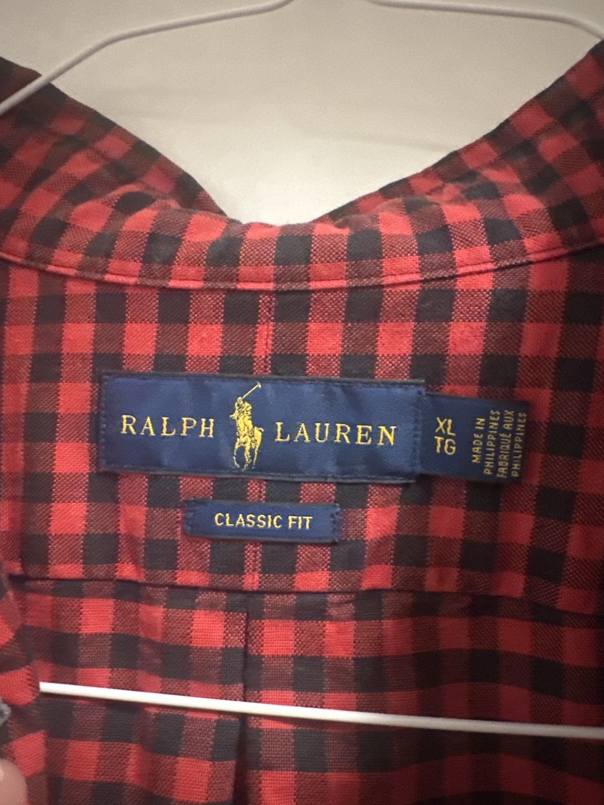 Polo Ralph Lauren Polo Ralph Lauren Red Black Gingham Button Down (XL) Size US XL / EU 56 / 4 - 2 Thumbnail
