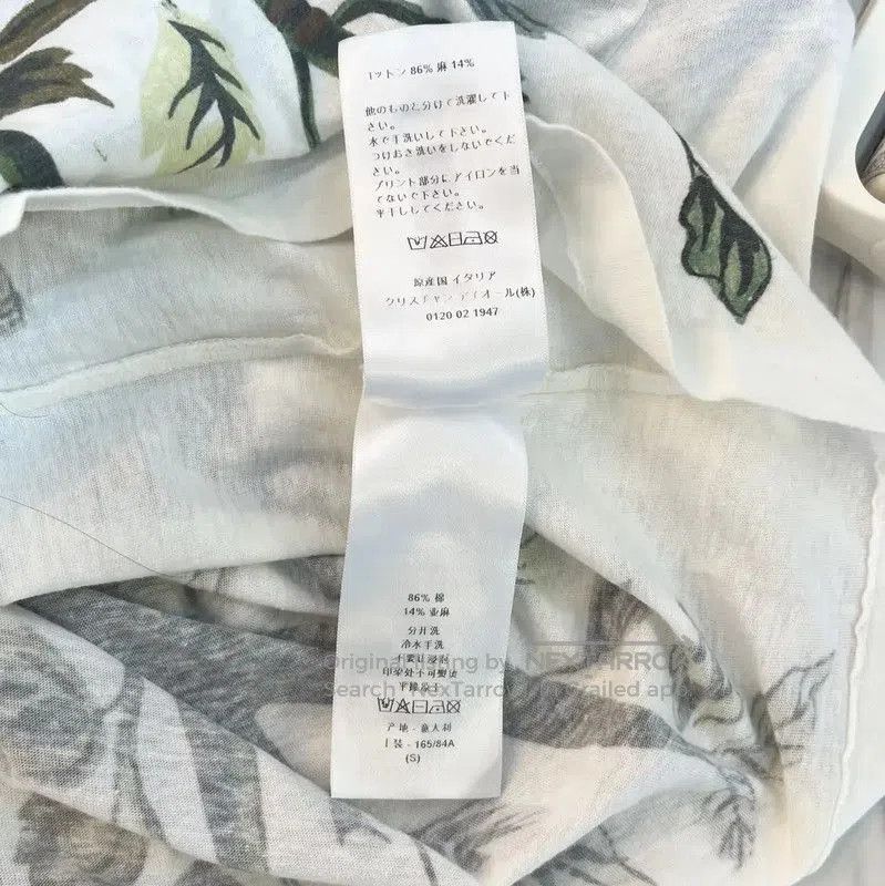 Dior Dior White Cotton Printed Women's T. Size S / US 4 / IT 40 - 6 Thumbnail