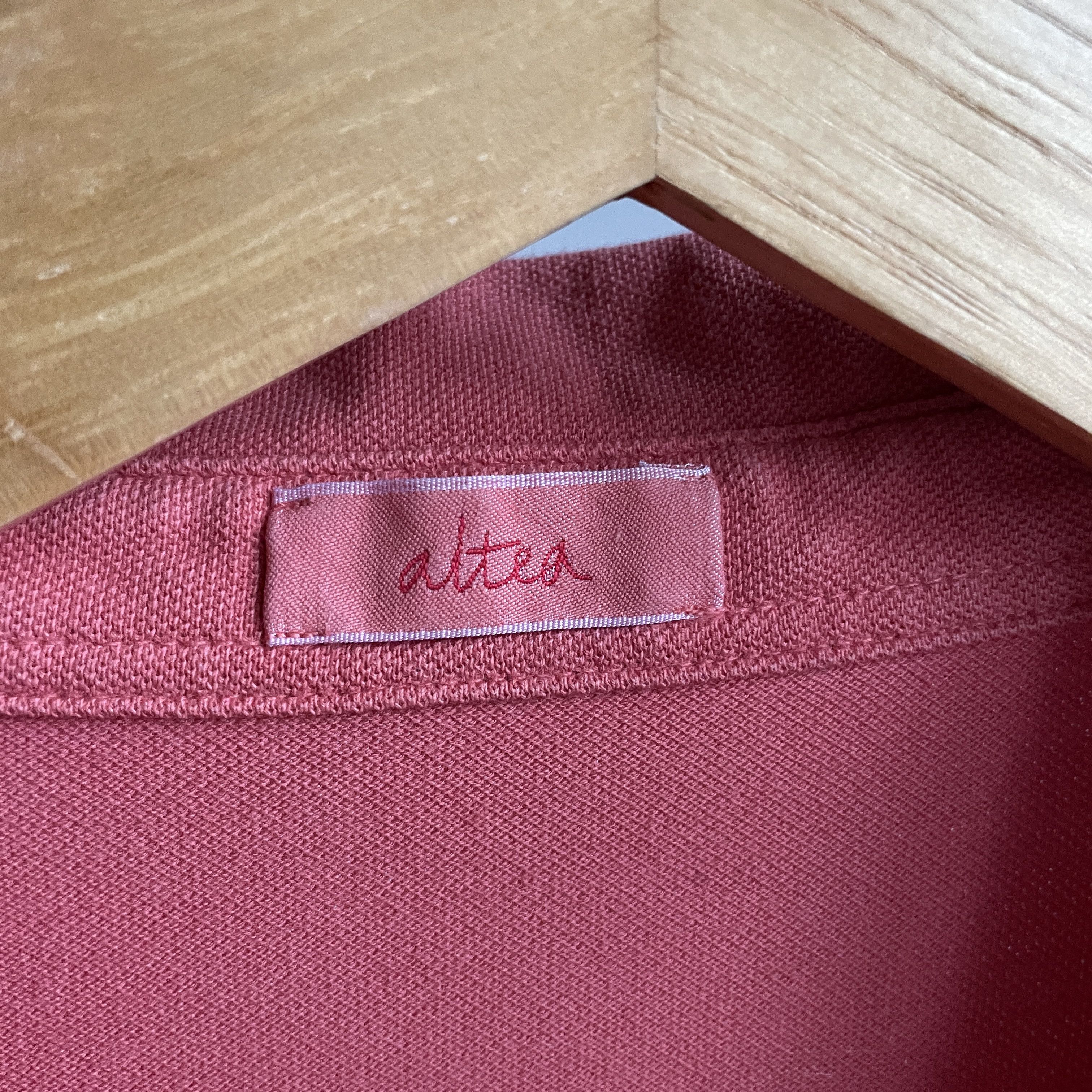 Altea Altea Pink Cotton Garment Dyed Polo T-Shirt Size L Size US L / EU 52-54 / 3 - 5 Thumbnail