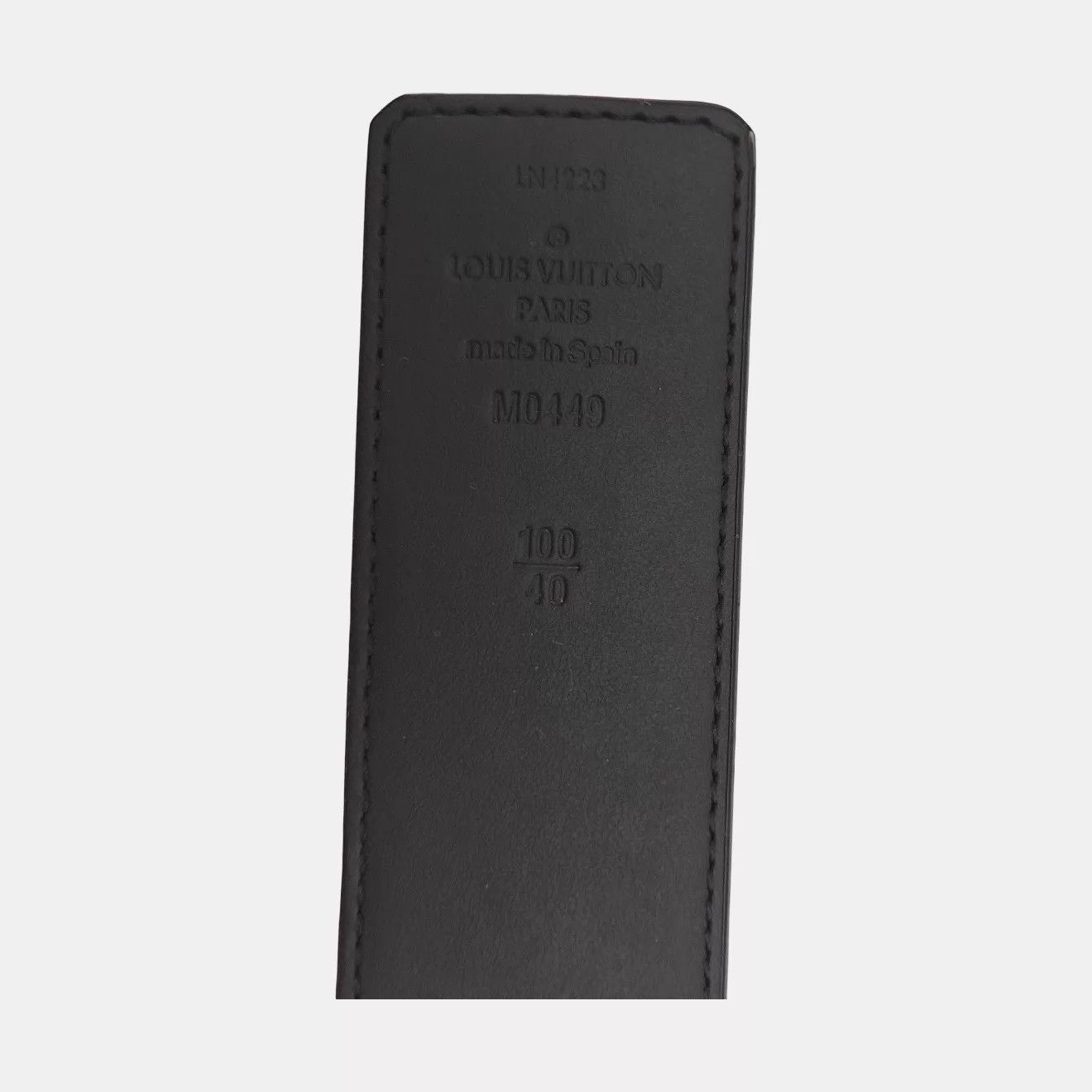 Louis Vuitton LOUIS VUITTON Initiales Matte Calfskin Belt 100cm 4cm NEW Size ONE SIZE - 5 Thumbnail
