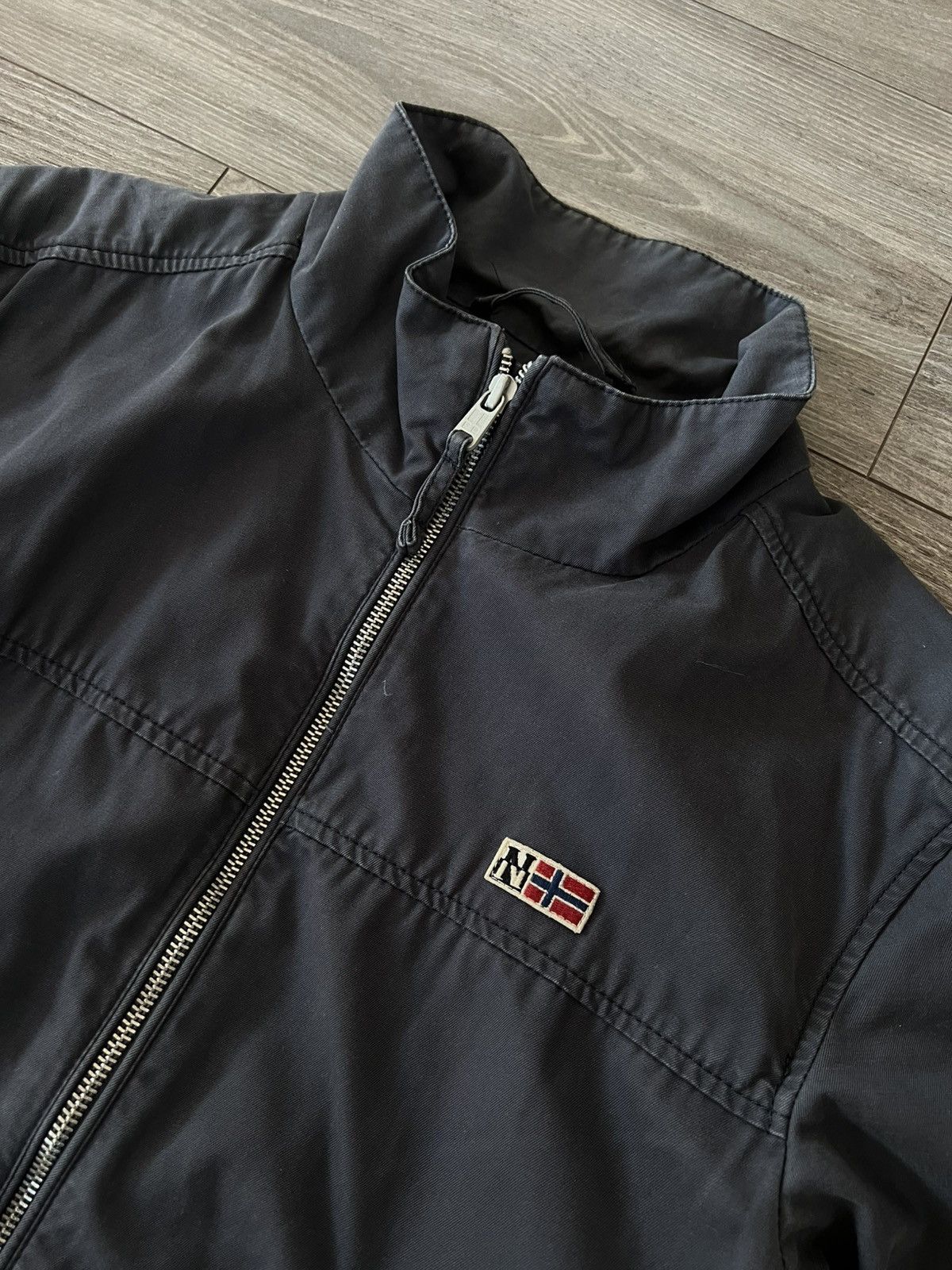 Napapijri × Vintage ‼️Vintage Napapijri Heavy Hard Cotton Streetwear Jacket‼️ Size US XL / EU 56 / 4 - 13 Thumbnail