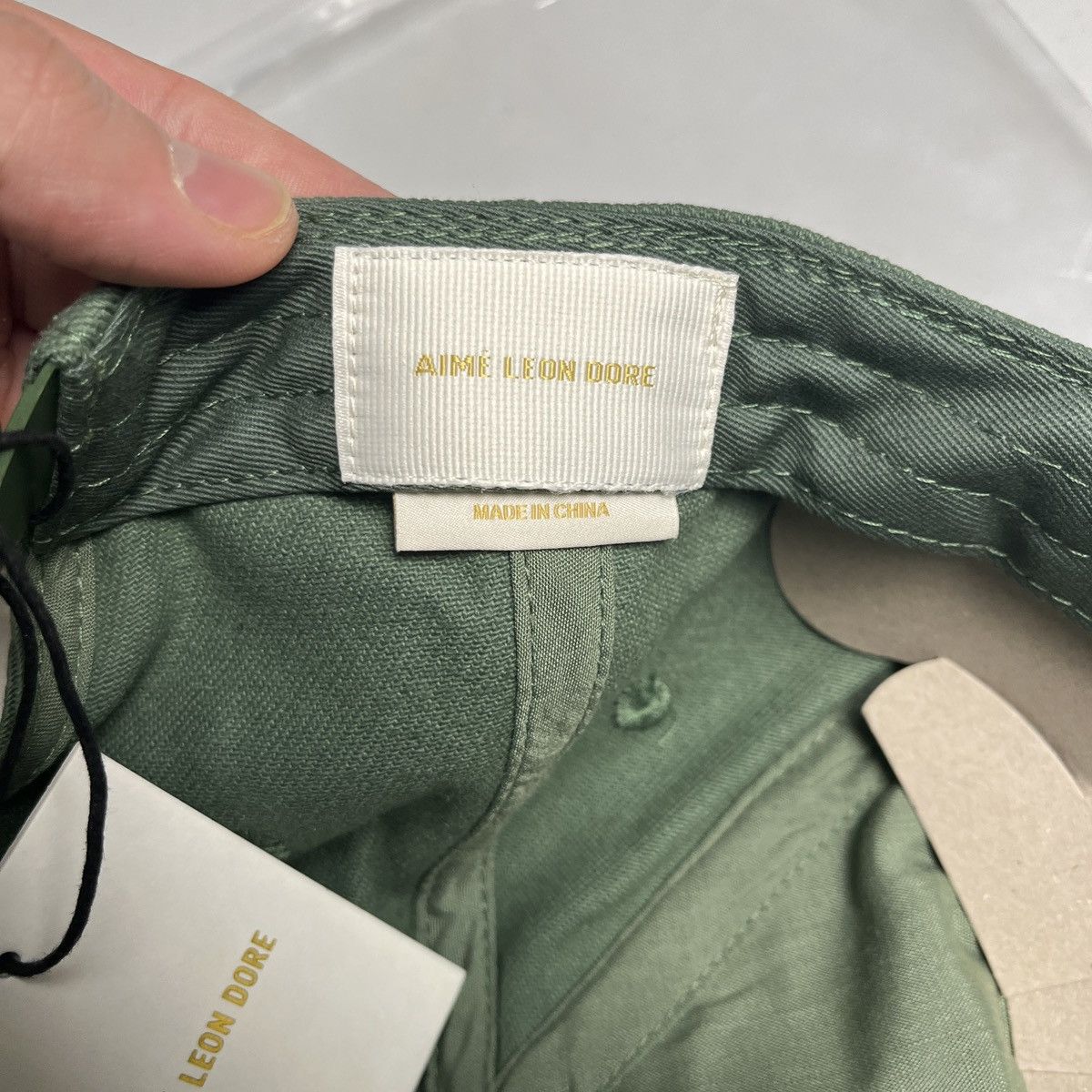 Aime Leon Dore Aime Leon Dore Collegiate Logo Hat Myrtle Green ALD Size ONE SIZE - 3 Thumbnail