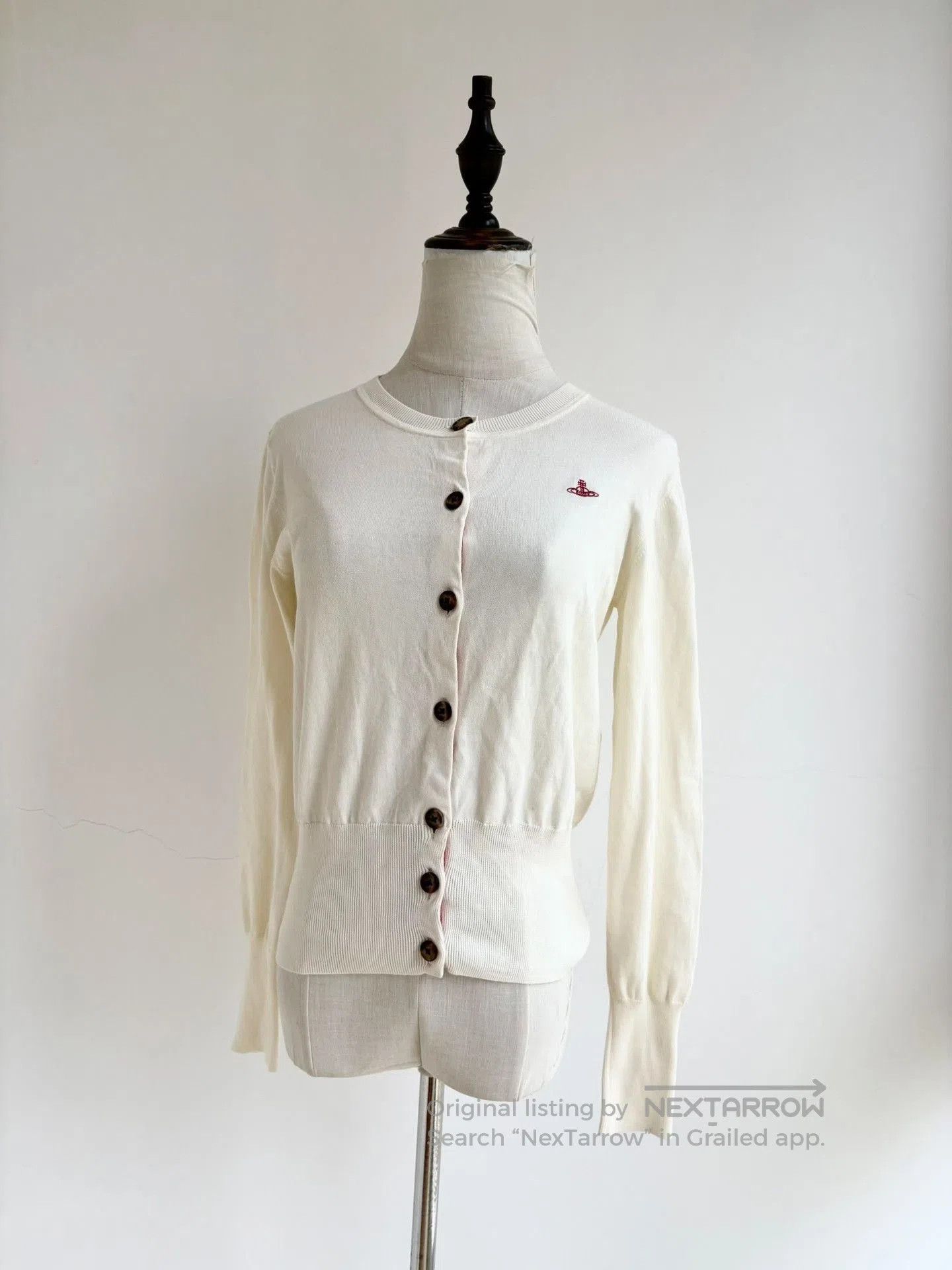 Vivienne Westwood Vivienne Westwood White Saturn Knit Sweater. Size S / US 4 / IT 40 - 1 Thumbnail
