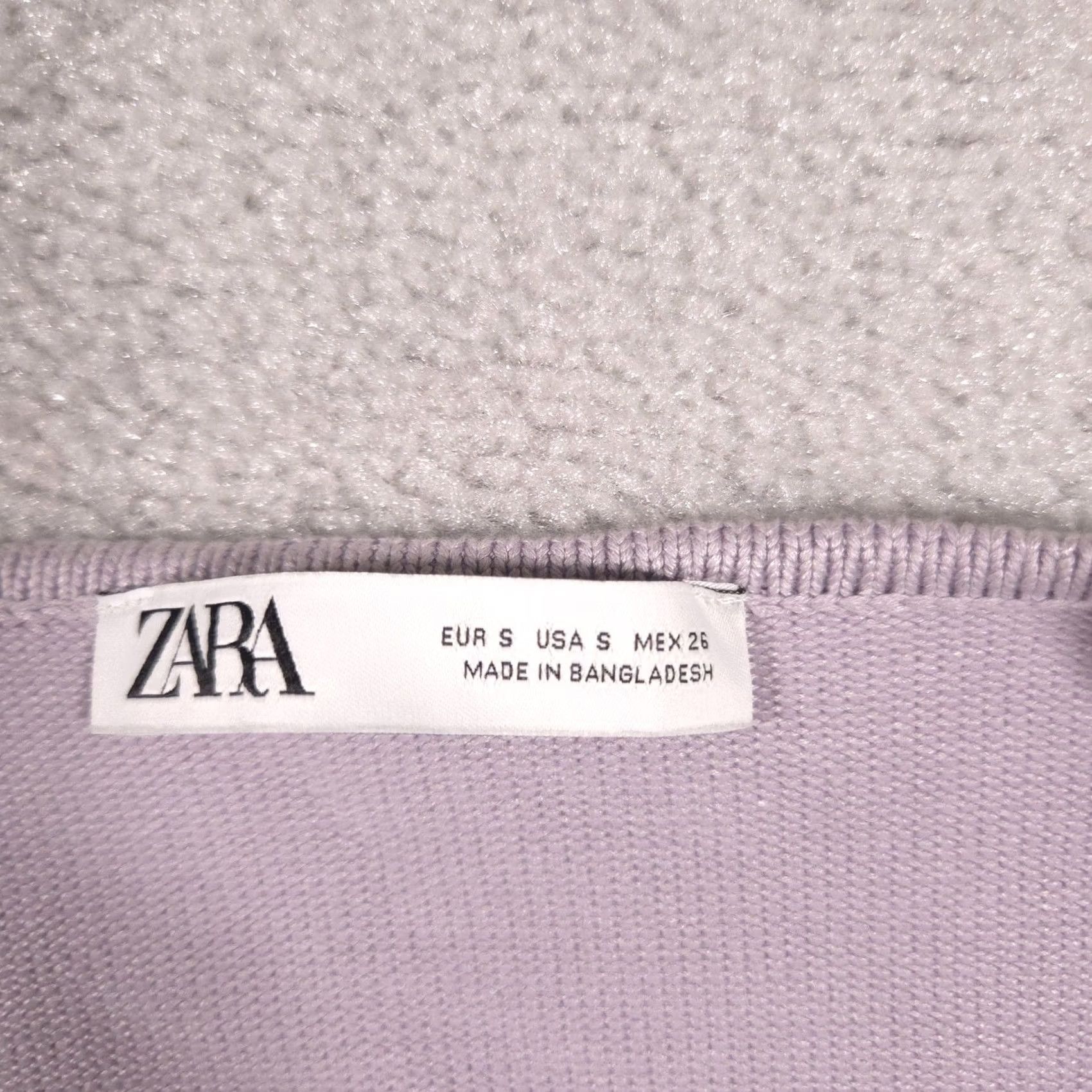 Zara VINTAGE Zara Cardigan Sweater Womens Small Purple Tie Front Cropped Lightweight Top Size S / US 4 / IT 40 - 5 Thumbnail