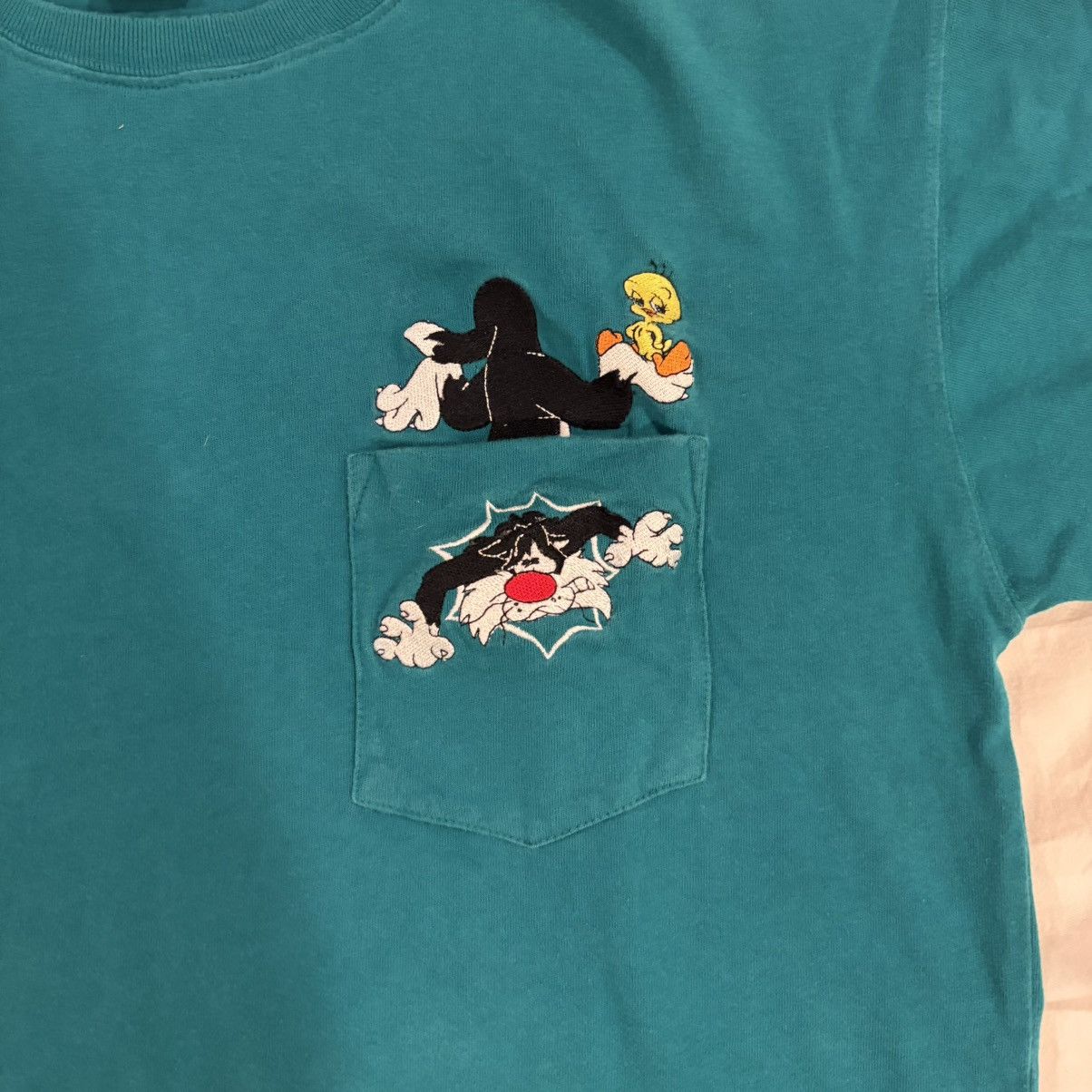 Warner Bros Vintage 1996 Looney Tunes Tee Blue Size M Size US M / EU 48-50 / 2 - 2 Thumbnail