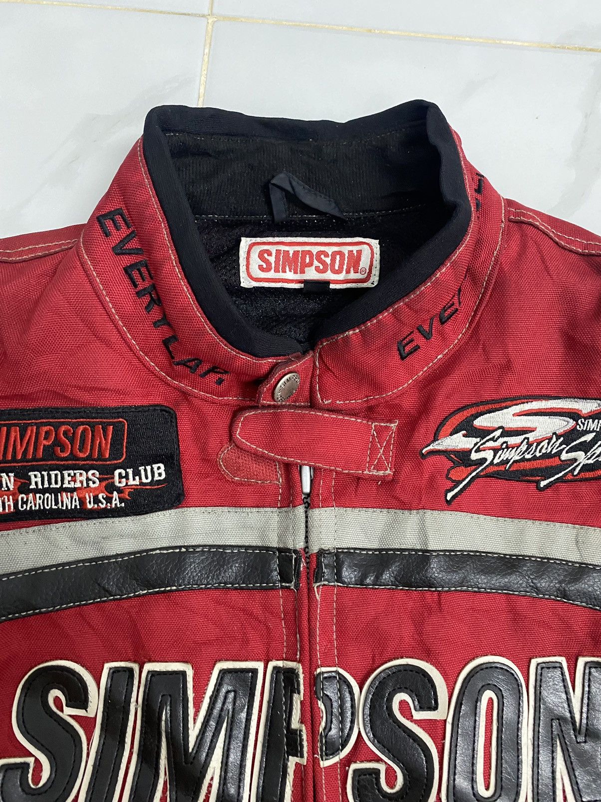 The Simpsons × Vintage Vintage Simpson Racing Usa Club biker Jacket Size US L / EU 52-54 / 3 - 12 Thumbnail