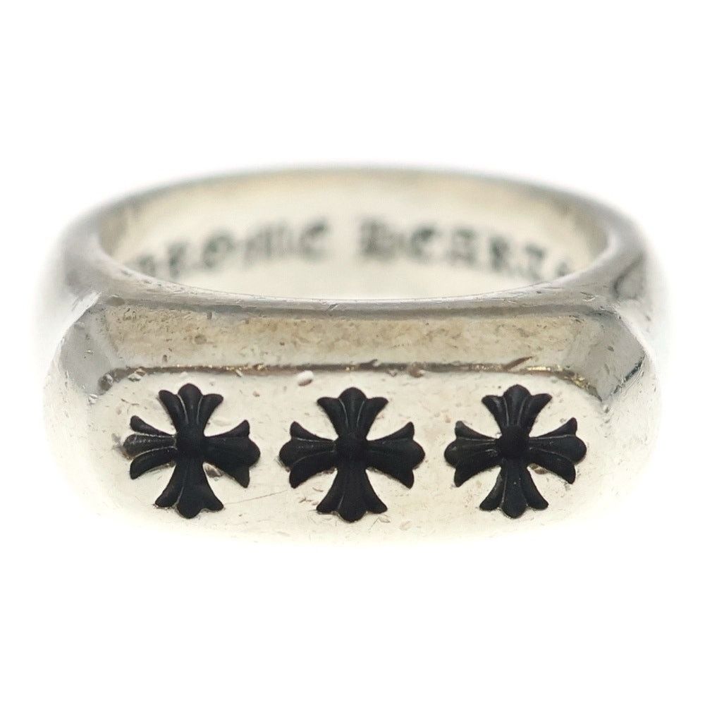 Chrome Hearts Chrome Hearts Lil PJ 3CH Plus Silver Ring Size ONE SIZE - 4 Thumbnail