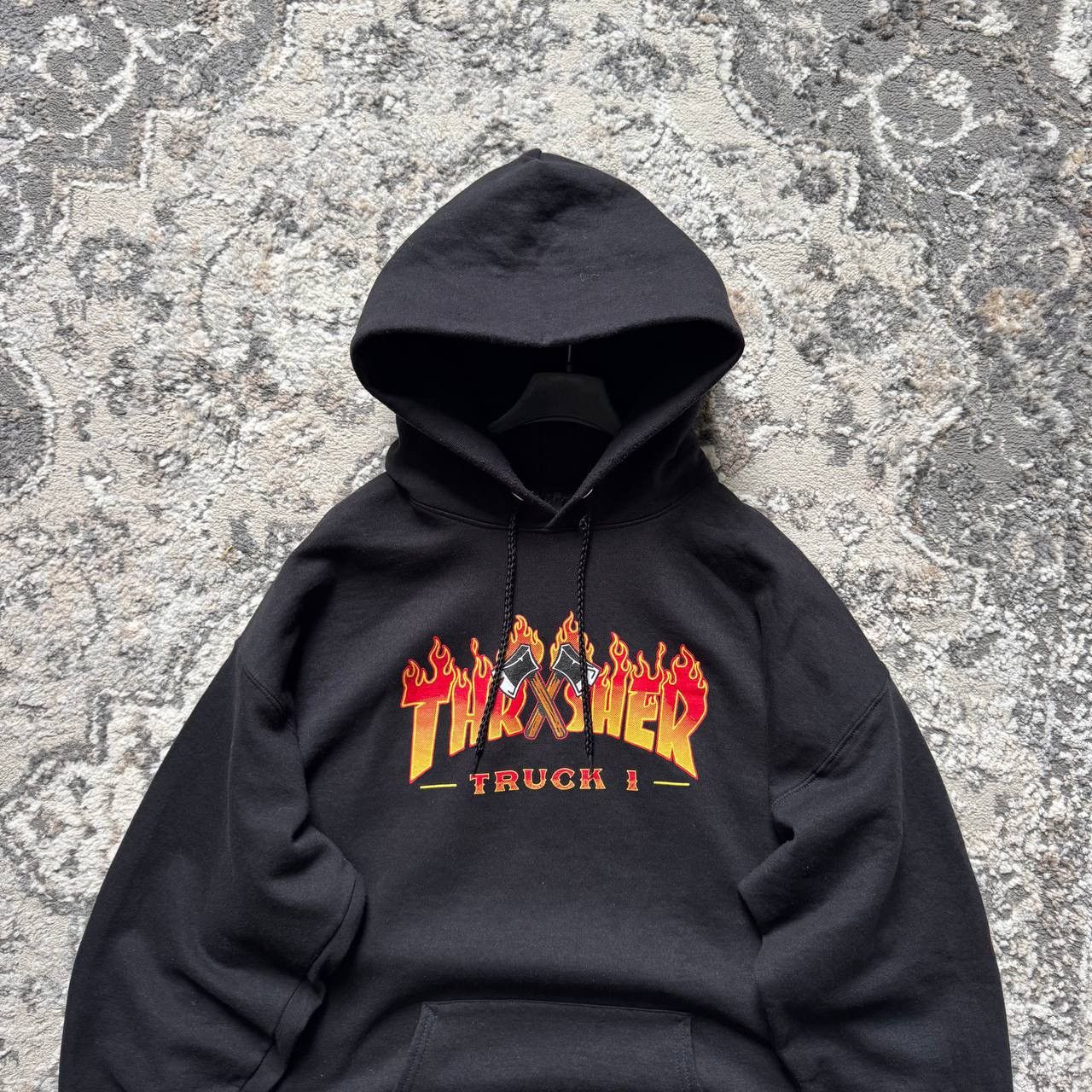 Thrasher Thrasher Baggy Skate Flame Trucks Black Hoodie Size US L / EU 52-54 / 3 - 4 Thumbnail