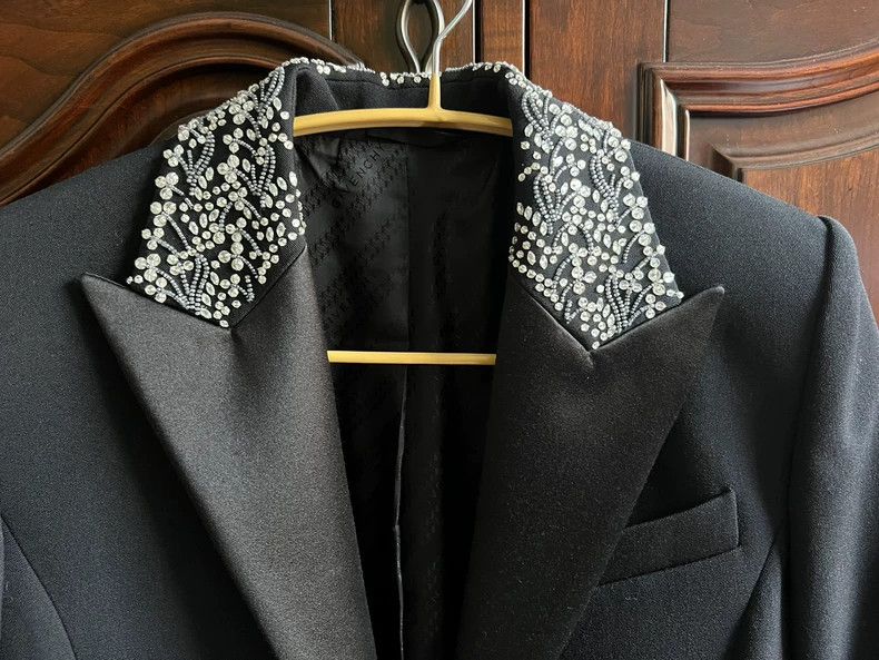 Givenchy Givenchy Diamond-studded suit jacket, size 36, classic bla Size US XS / EU 42 / 0 - 3 Thumbnail