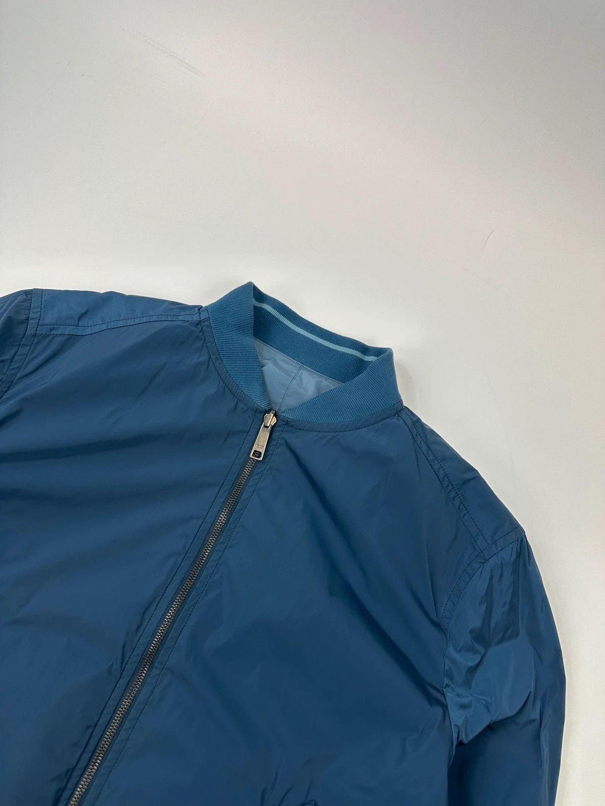 Prada Prada Milano FW2014 Reversible Blue Nylon Bomber Jacket Size US L / EU 52-54 / 3 - 5 Thumbnail