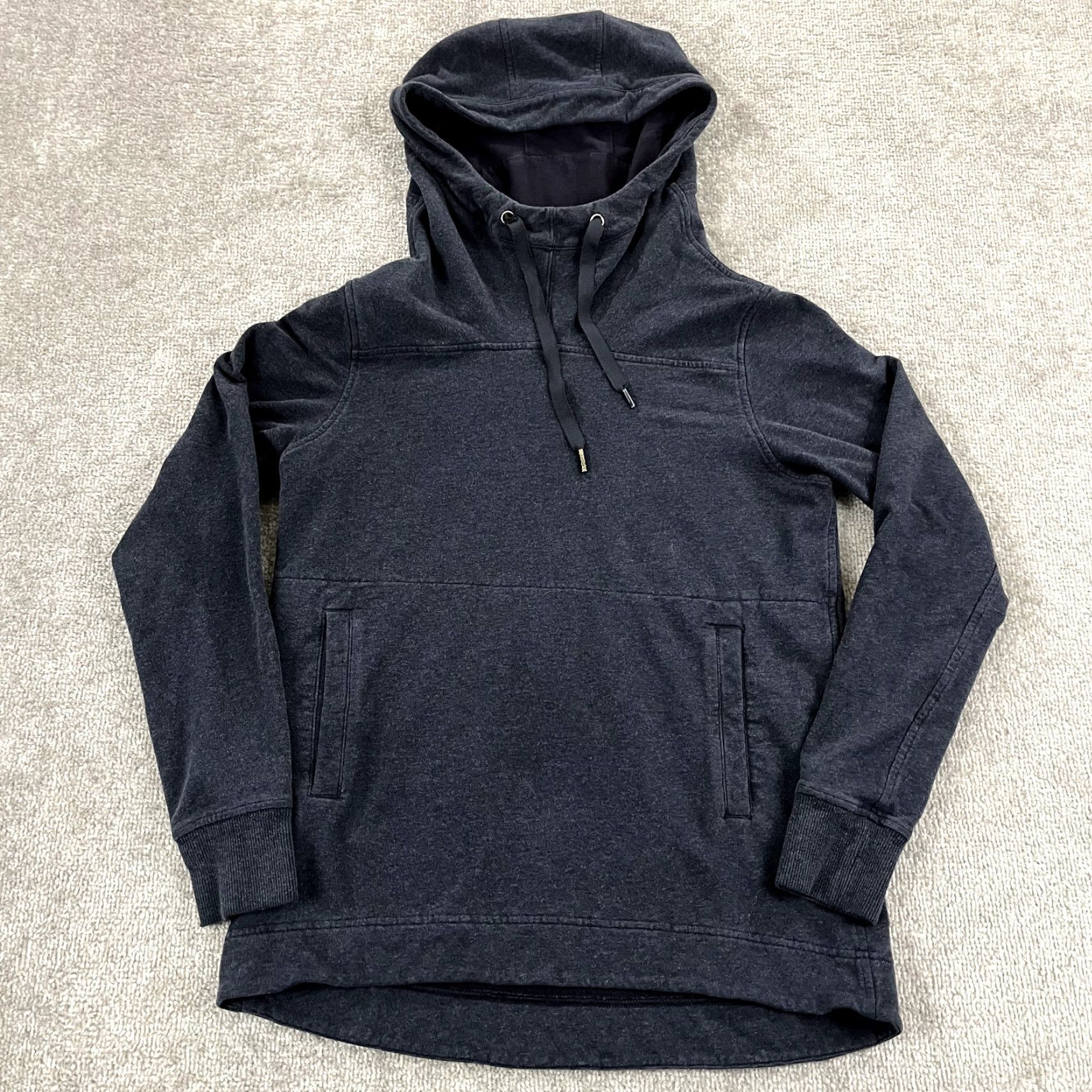 Lululemon LULULEMON Jacket Womens Size 6 Navy Blue Hooded Pullover Running L/S Sweatshirt Jacket Size M / US 6-8 / IT 42-44 - 4 Thumbnail
