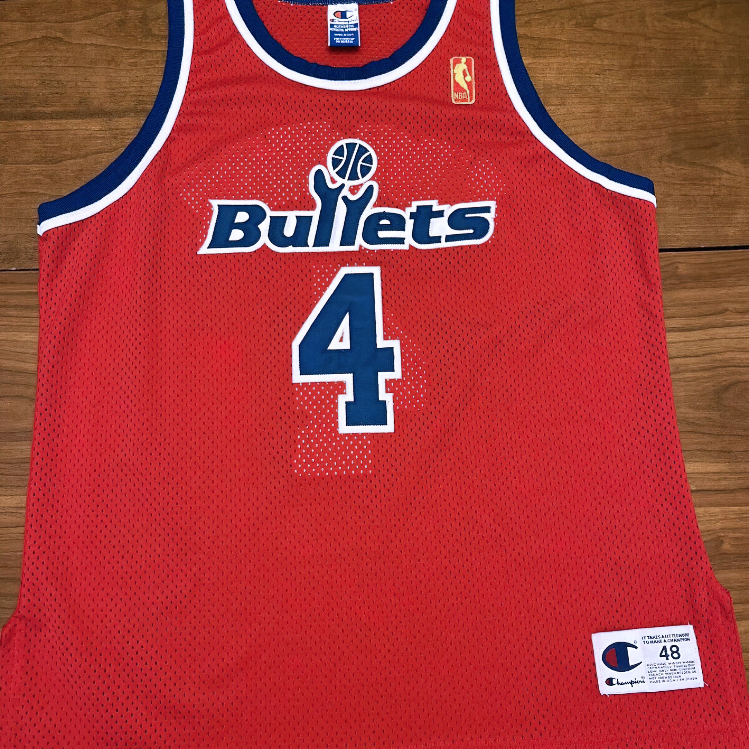 Champion Chris Webber Authentic Washginton Bullets jersey vintage | Grailed