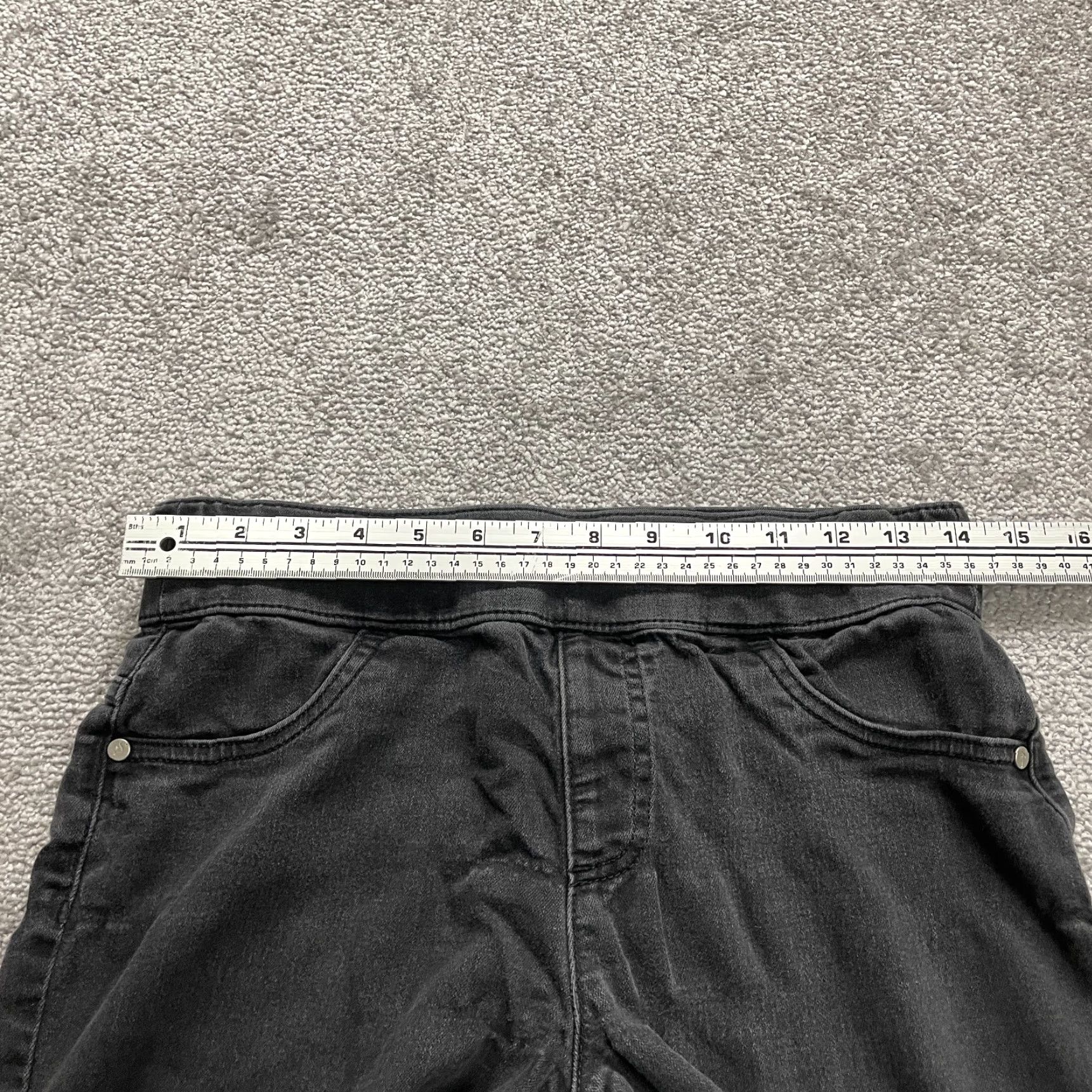 Vintage SIMPLY VERA VERA WANG Jegging Jeans Womens 8 Black Slim High Rise Stretch 28x27 Size 30" / US 8 / IT 44 - 7 Thumbnail