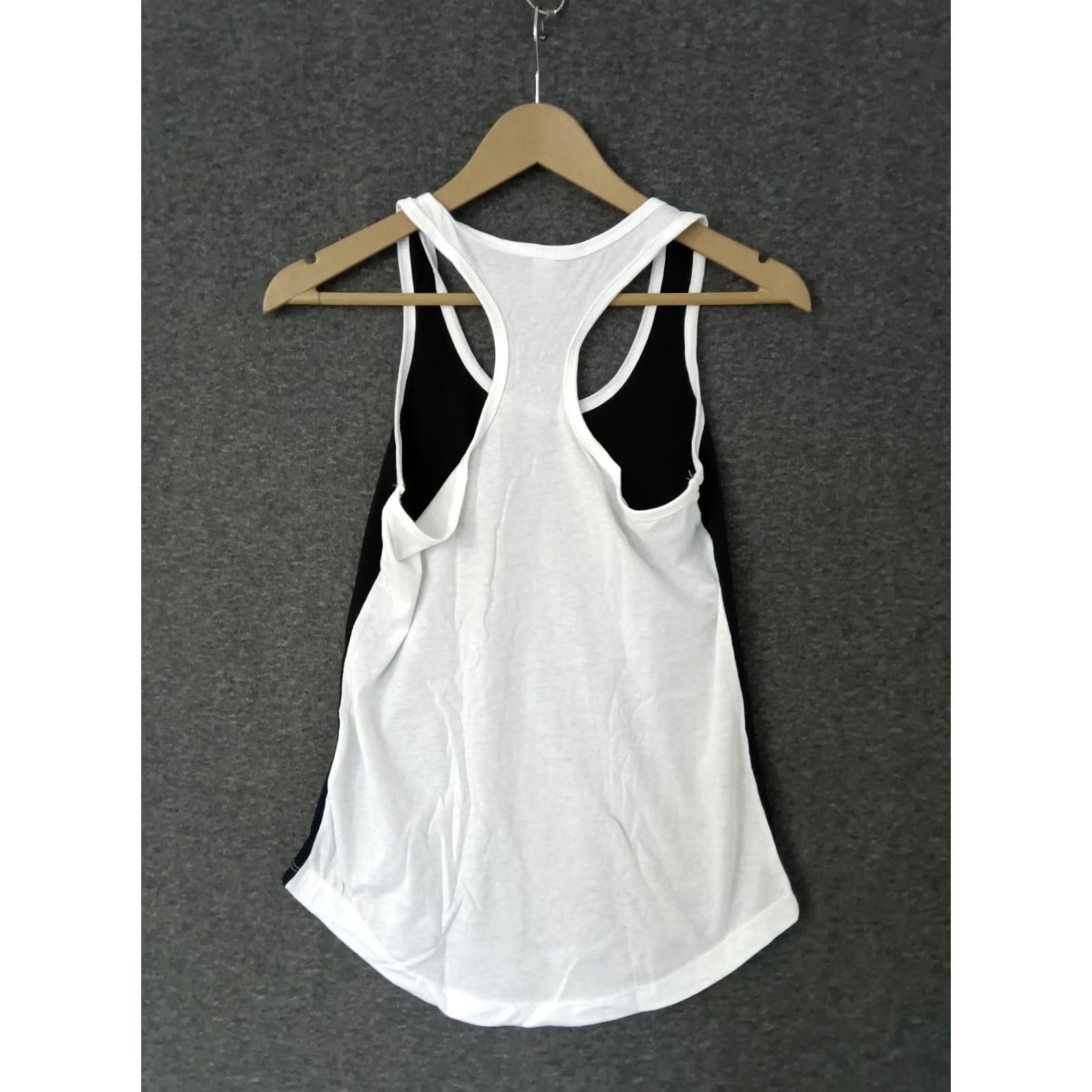 Next Level Next Level Ideal T Racerback Tank Top XS Black/White Women's Feminine Activewear Tank Top XS Size XS / US 0-2 / IT 36-38 - 2 Thumbnail