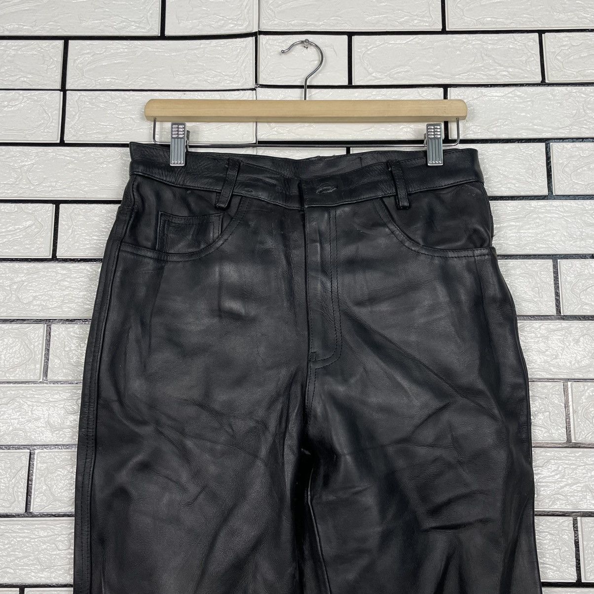 Japanese Brand Horn Work Motorcycle Riding Leather Pant Size US 32 / EU 48 - 2 Thumbnail