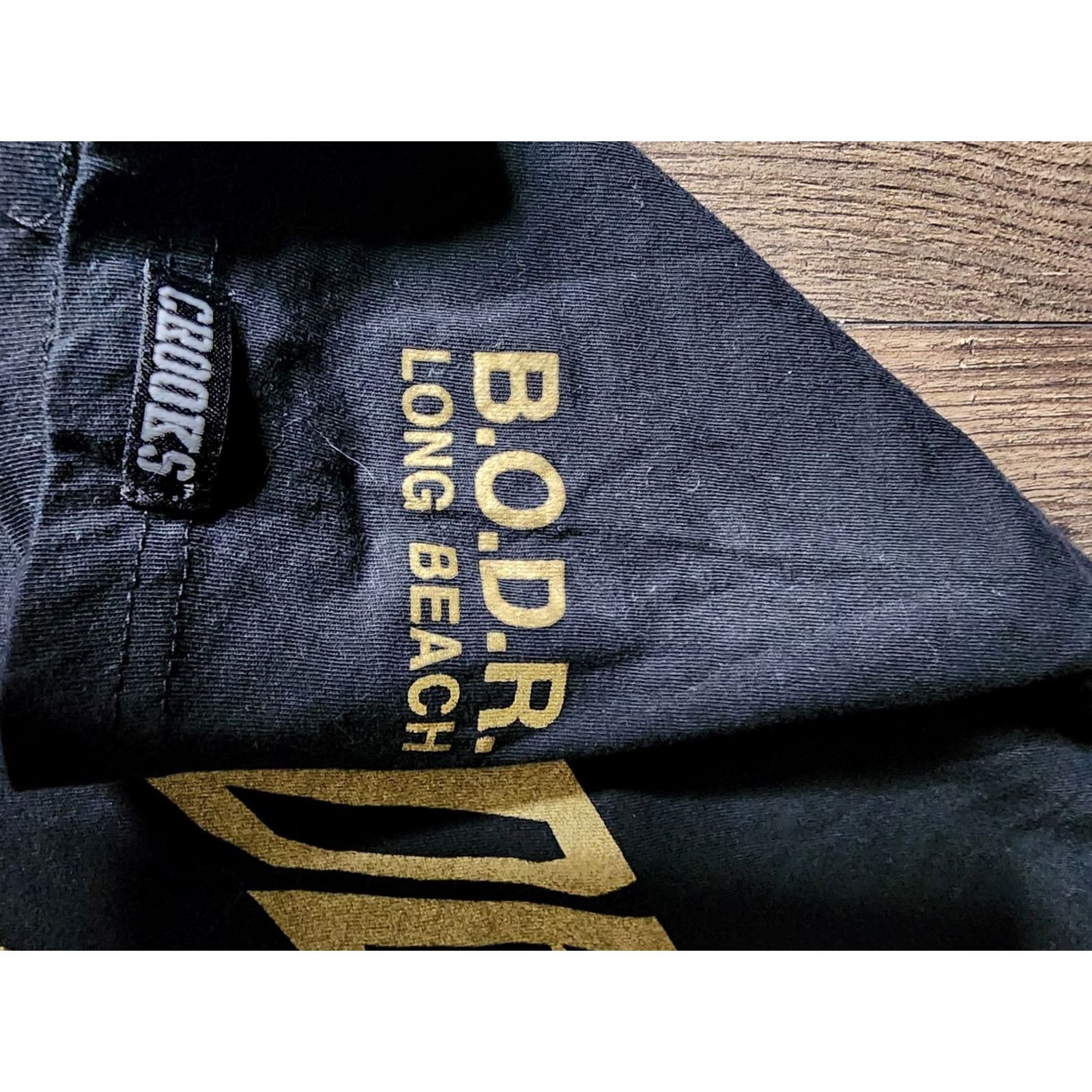Crooks & Castles Crooks & Castles Mens S Crew Neck T-Shirt Black Back On Death Row Records Snoop Dogg B.O.D.R. Short Sleeve Cotton Size US S / EU 44-46 / 1 - 5 Thumbnail