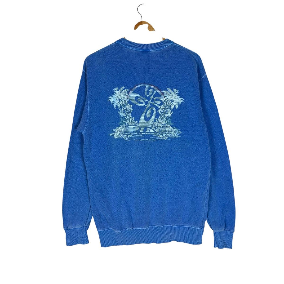 Vintage 🌟90s PIKO HAWAII LONGBOARD SWEATSHIRT CREWNECK Size US M / EU 48-50 / 2 - 1 Thumbnail
