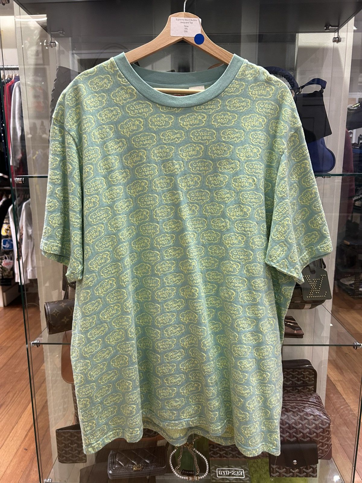 Supreme Supreme Word Bubble Jacquard Tee Size US XXL / EU 58 / 5 - 1 Thumbnail