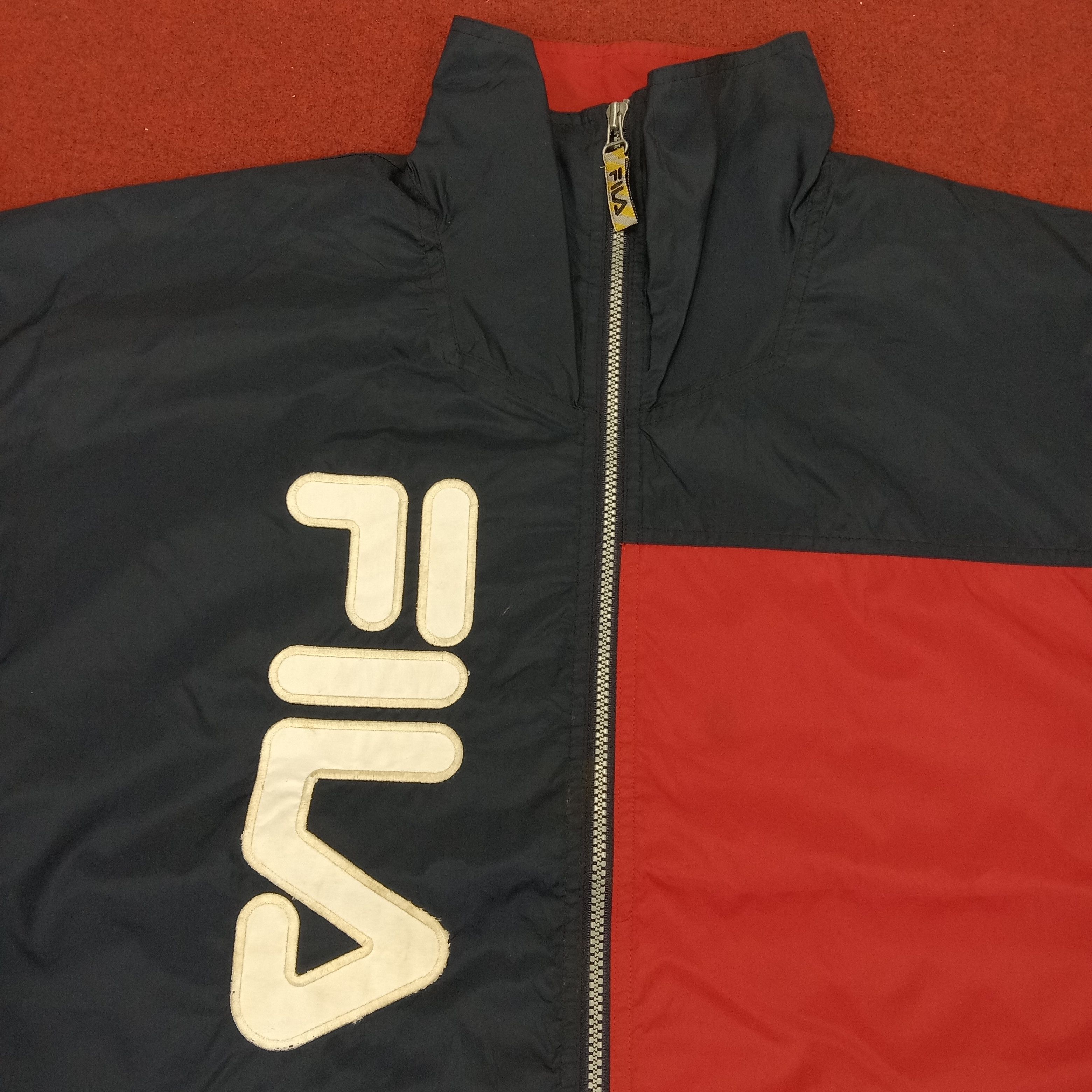 Fila × Vintage Fila Sportswear Style Windbreaker Jacket Size US XL / EU 56 / 4 - 2 Thumbnail