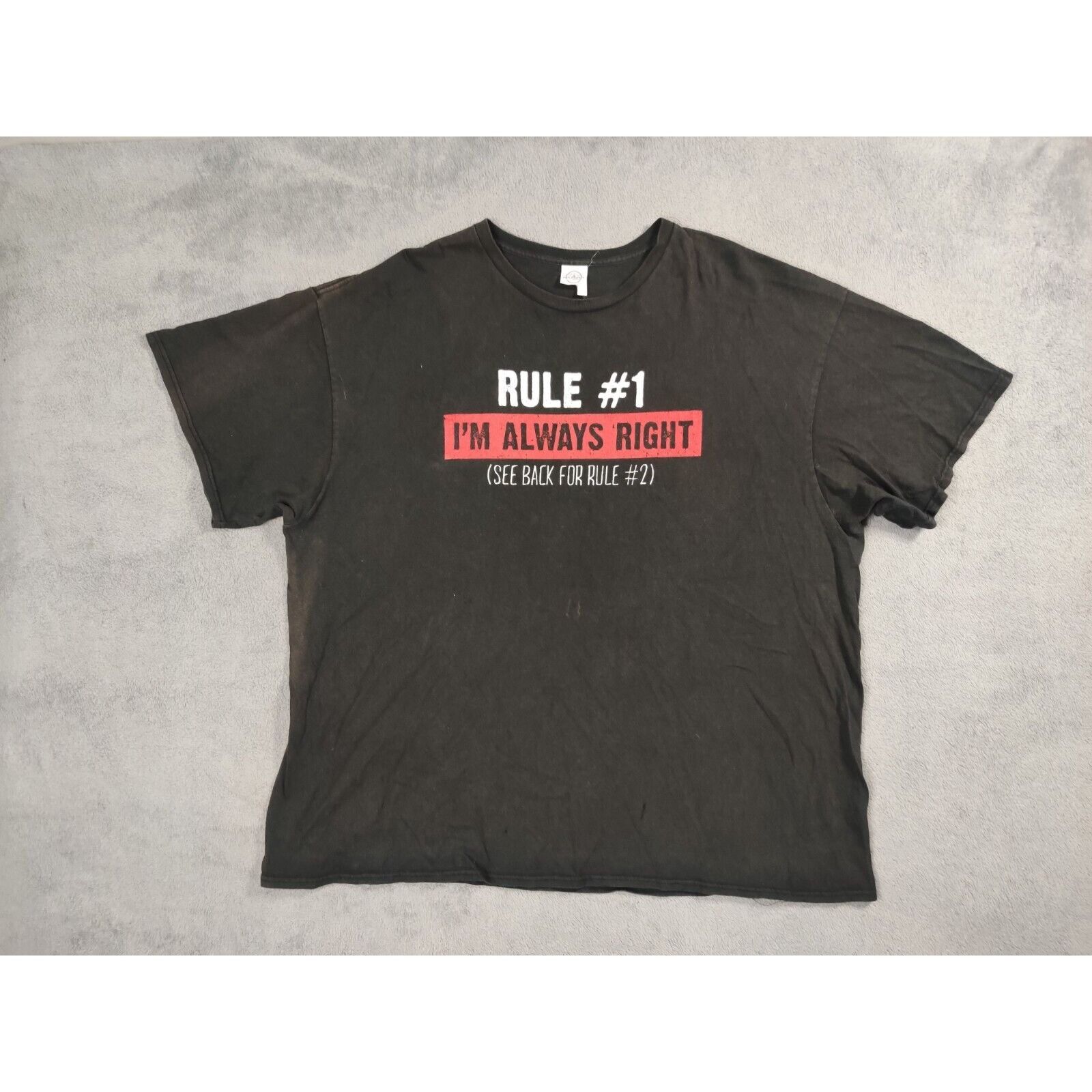 Delta Funny Novelty Shirt Adult Mens 2XL XXL Black Im Always Right Size US XXL / EU 58 / 5 - 1 Thumbnail