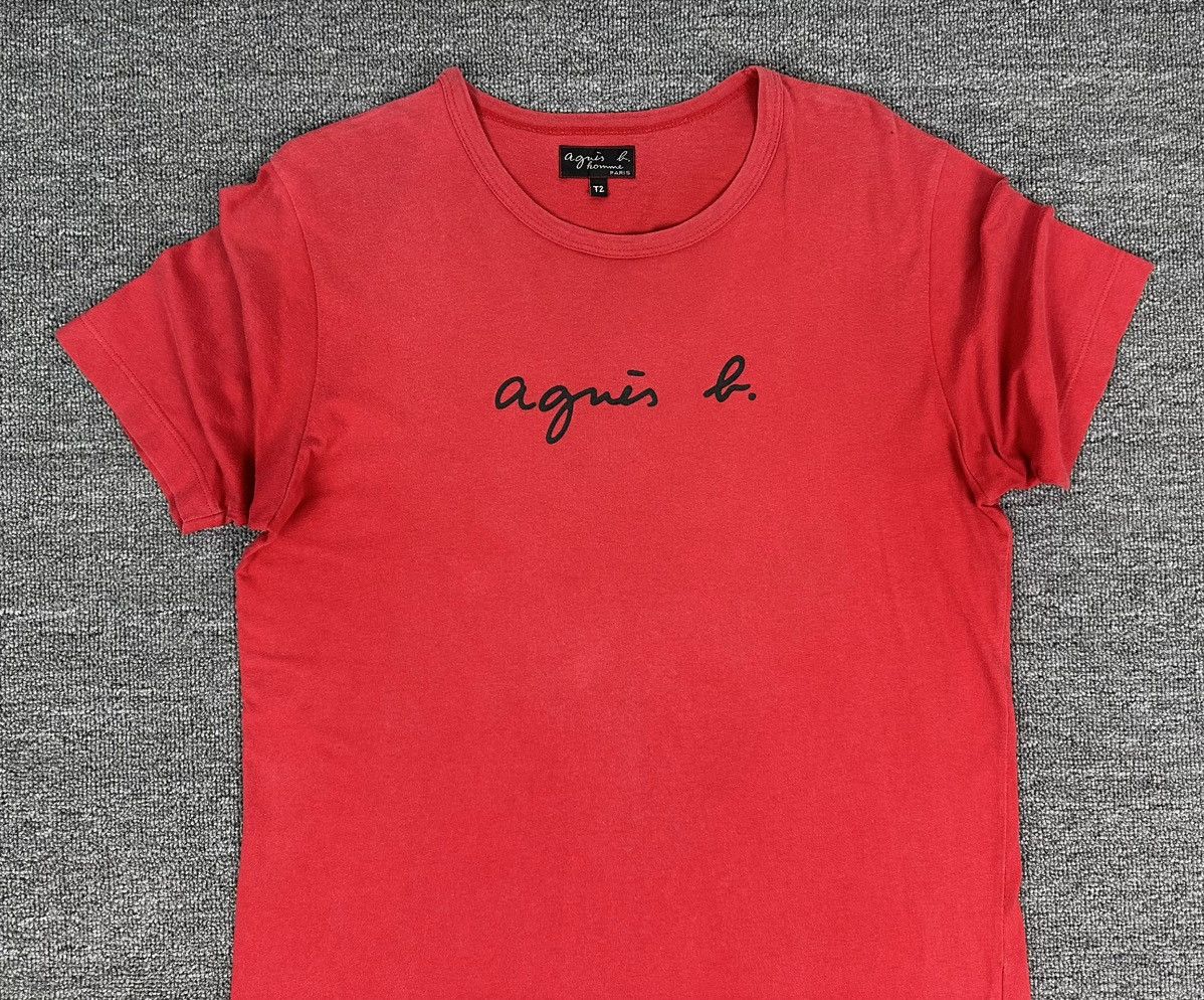 agnes b. Rare🔥Vintage Agnes.B Homme Shirt Big Logo Spell Out Size M / US 6-8 / IT 42-44 - 2 Thumbnail