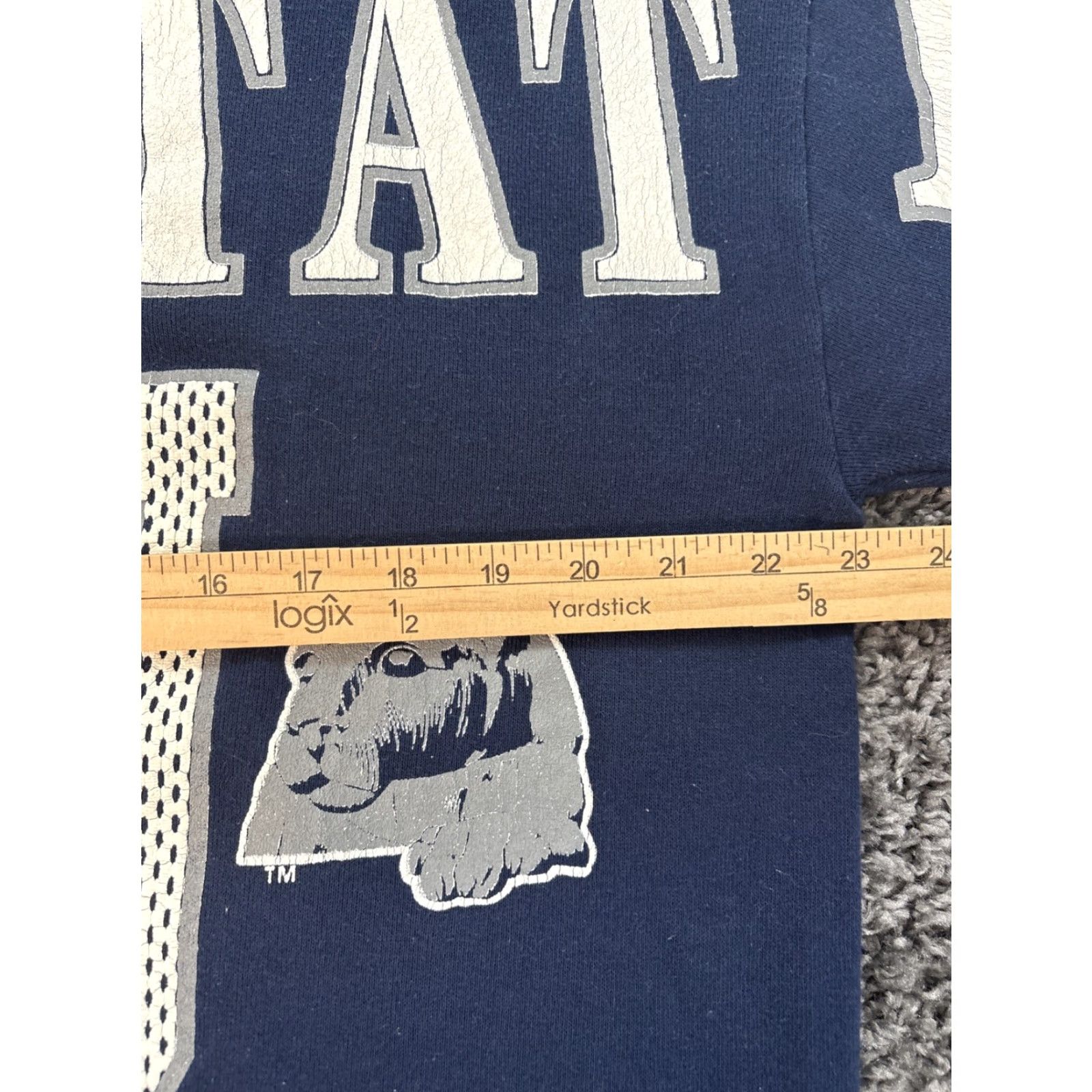 Vintage VINTAGE Penn State Nittany Lions Sweatshirt Mens Large Blue Spell Out All Over Size US L / EU 52-54 / 3 - 3 Thumbnail