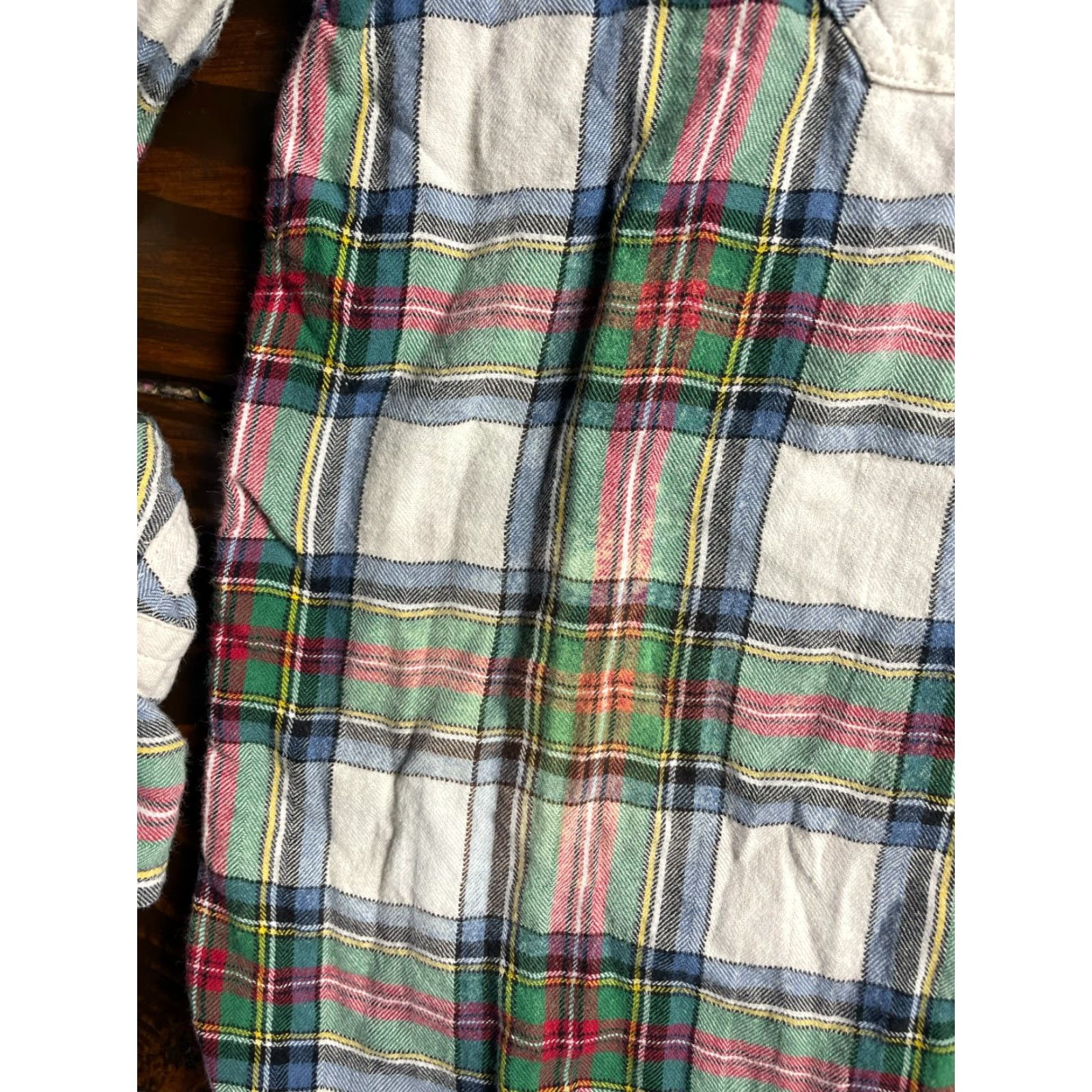 J.Crew J.CREW Shirt Women's Size 12 Green Plaid Button Up Color Shading Size XL / US 12-14 / IT 48-50 - 6 Thumbnail