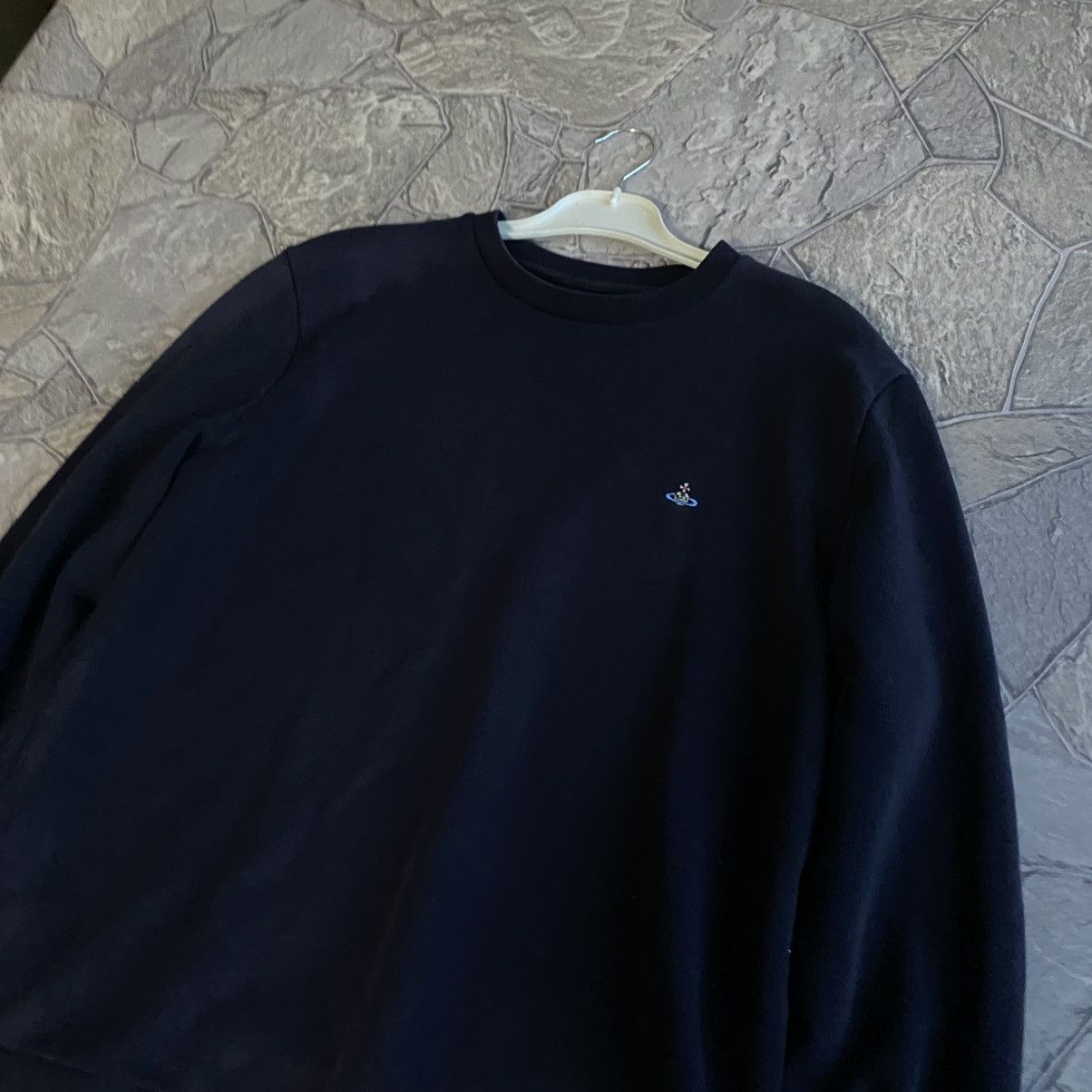 Vivienne Westwood Vivienne Westwood Orb Logo Sweatshirt Navy Blue Size Small Size US M / EU 48-50 / 2 - 2 Thumbnail