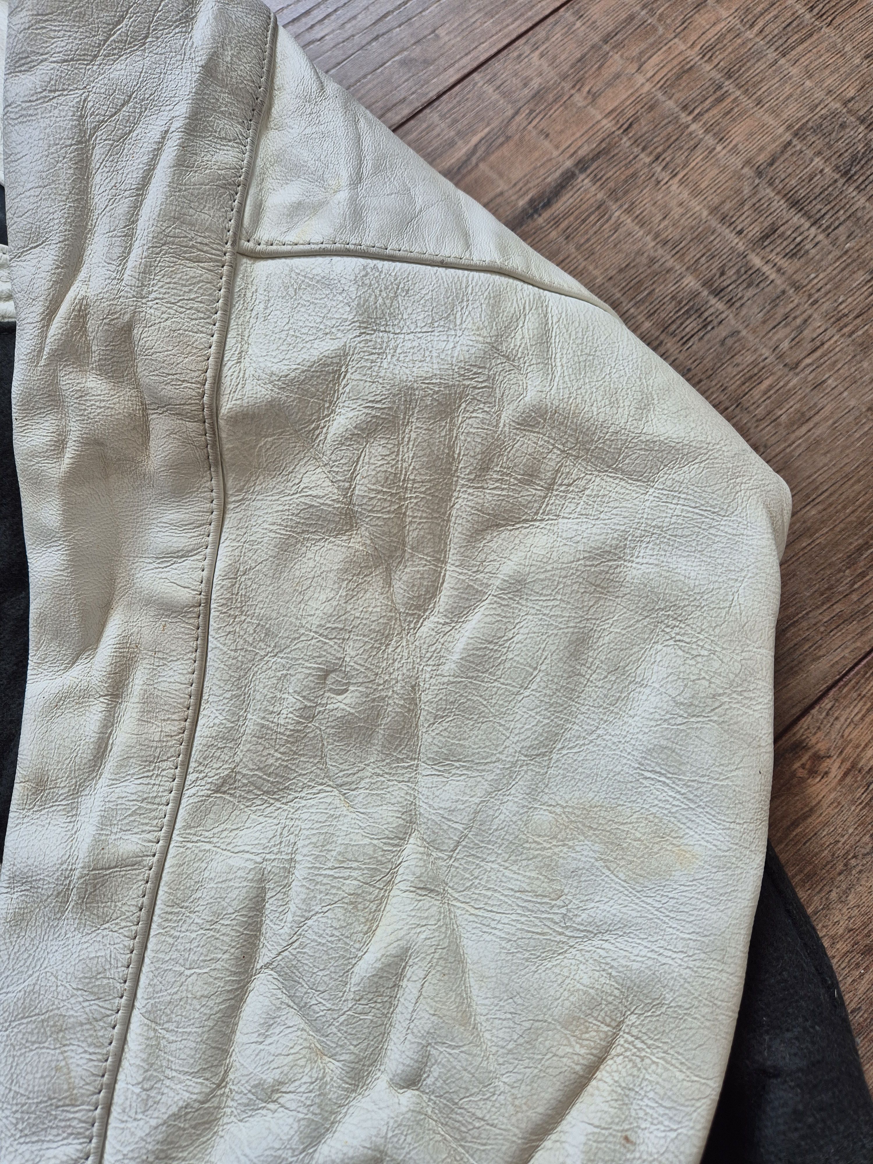 Holloway Holloway Vintage Varsity Jacket – Green Wool & White Leather Size US XL / EU 56 / 4 - 6 Thumbnail