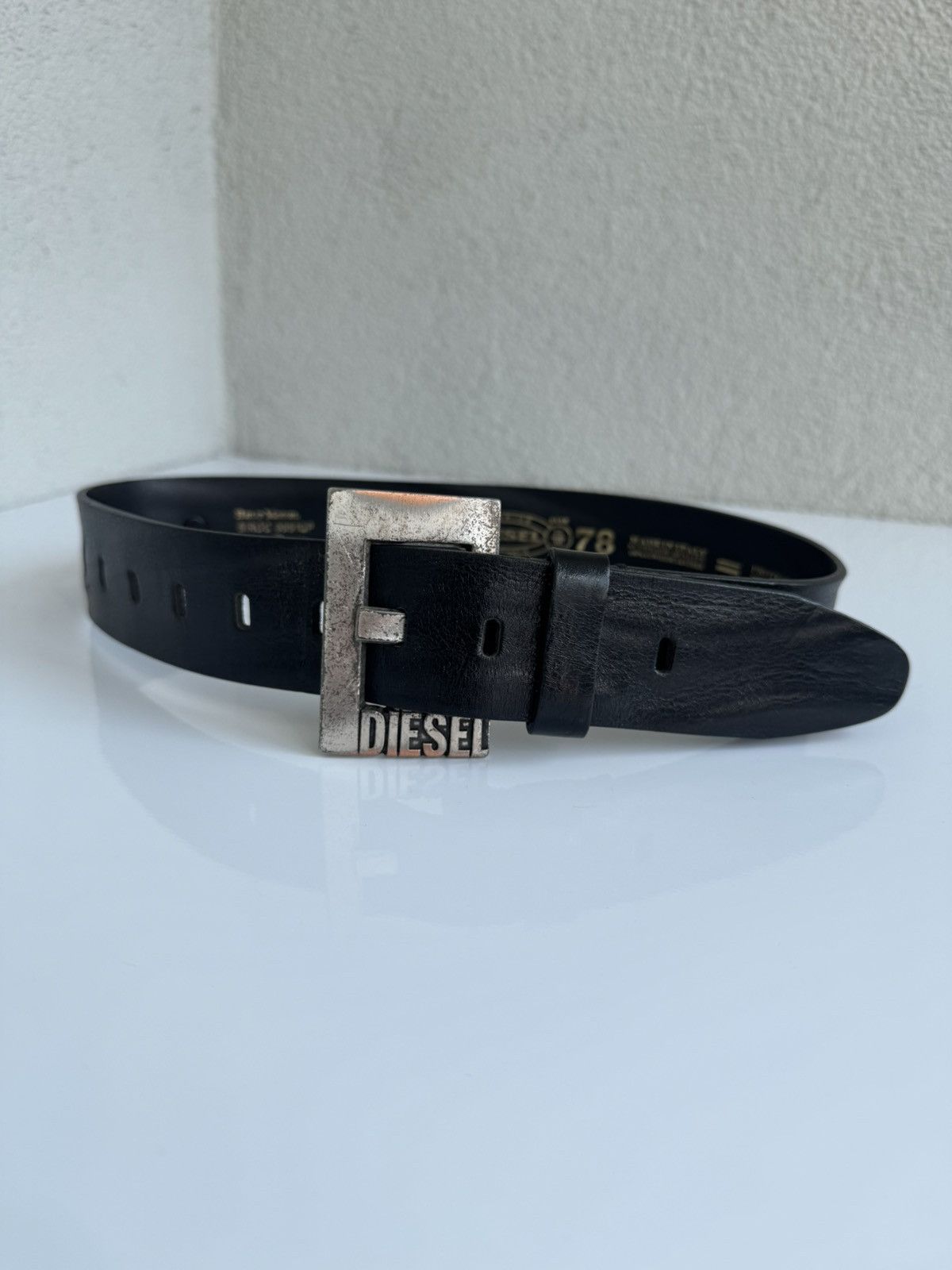 Diesel Diesel Belt Leather Black Women’s Size ONE SIZE - 4 Thumbnail