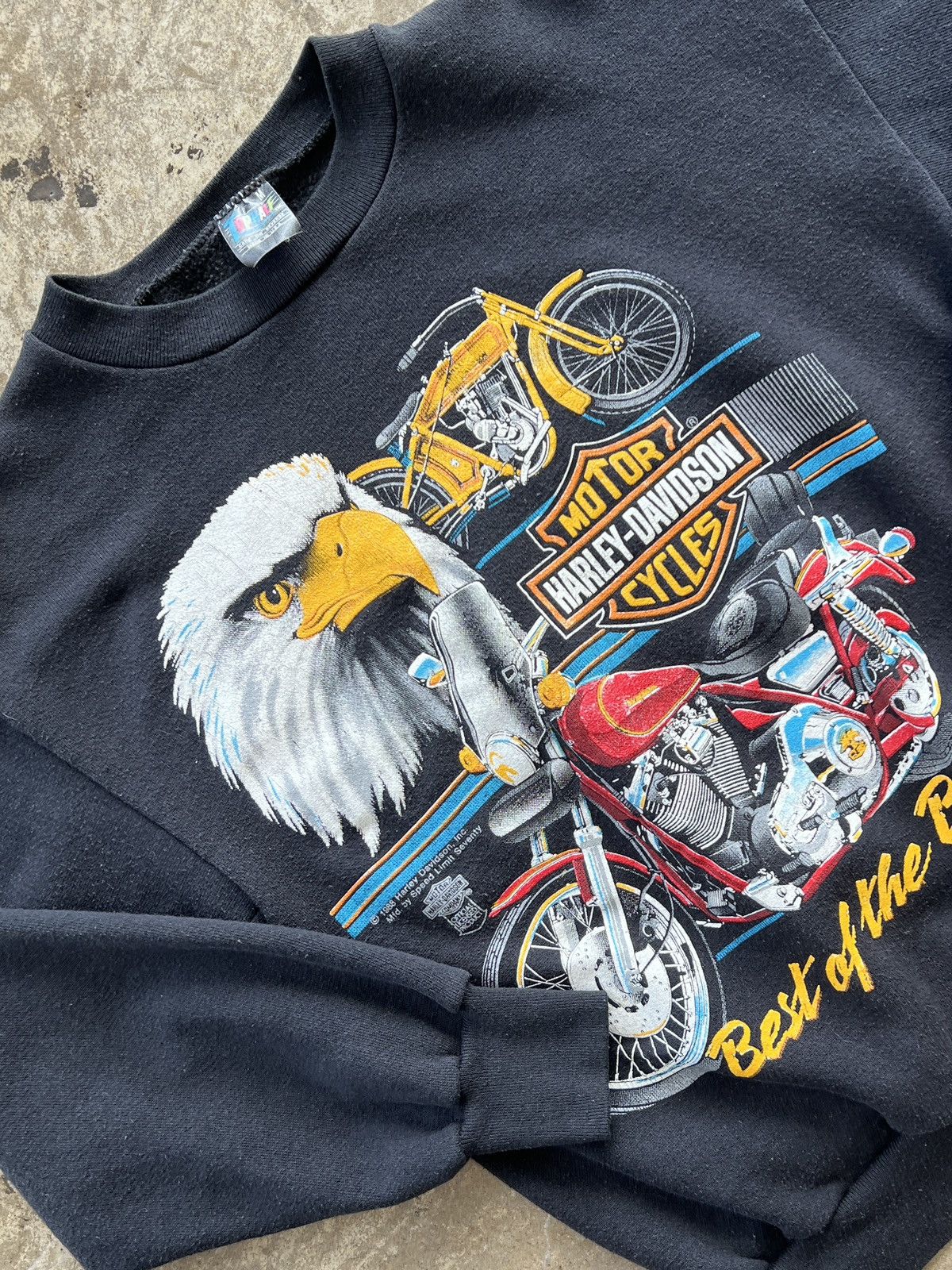 Harley Davidson × Vintage Vintage 1988 Harley Davidson Motorcycle Crewneck Medium Size US M / EU 48-50 / 2 - 1 Thumbnail