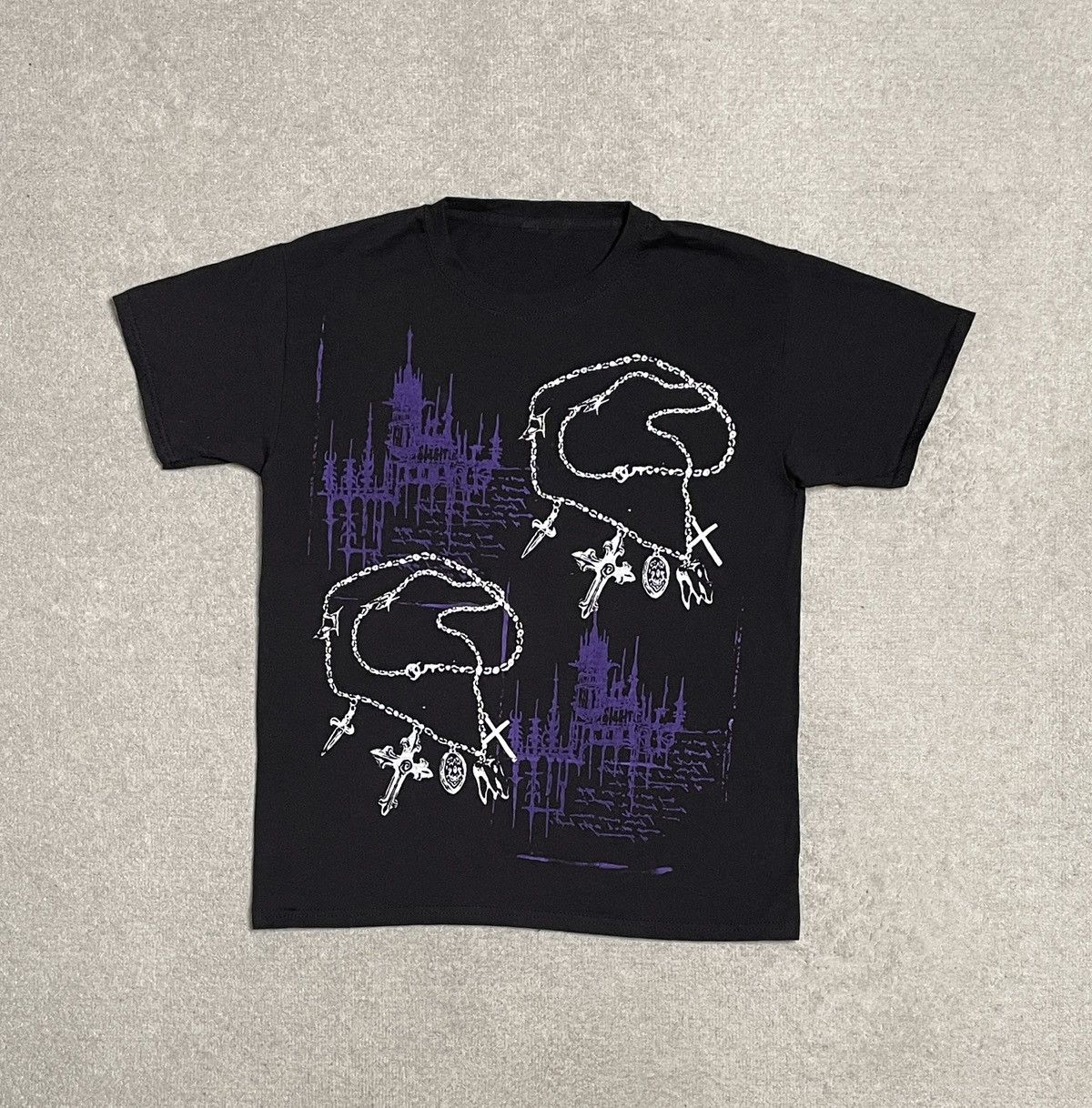 Vintage Vintage Black T-Shirt Tee Print Swag Drip Affiction Drain Size US S / EU 44-46 / 1 - 1 Thumbnail