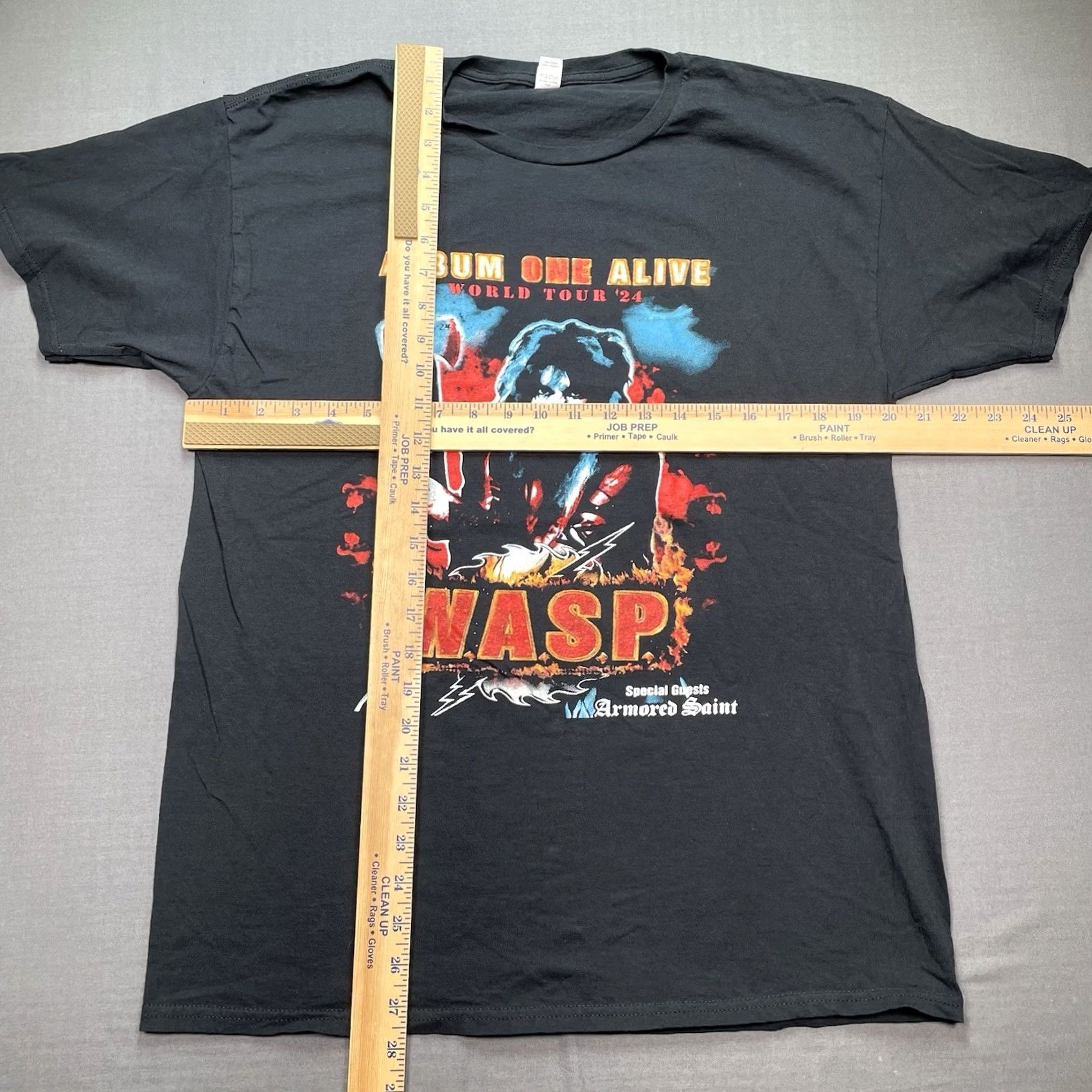 Vintage W.A.S.P. Tour 2024 tee Two Sided T-Shirt Men L Hair Metal Los Angeles Concert Shirt Mens Black Size US L / EU 52-54 / 3 - 4 Thumbnail
