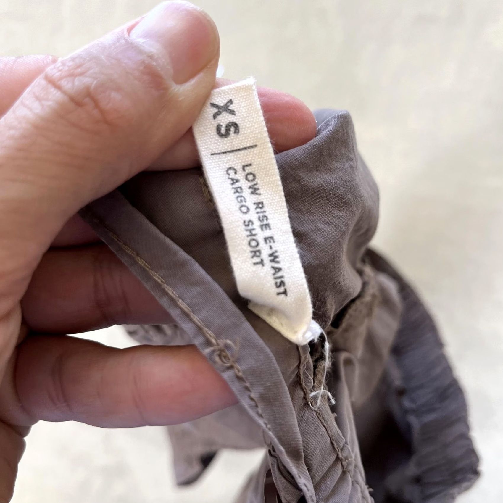 Pacsun PacSun Shorts Juniors XS Brown Twill Cargo Elastic Waist Low Rise Casual Size 26" / US 2 / IT 38 - 5 Thumbnail