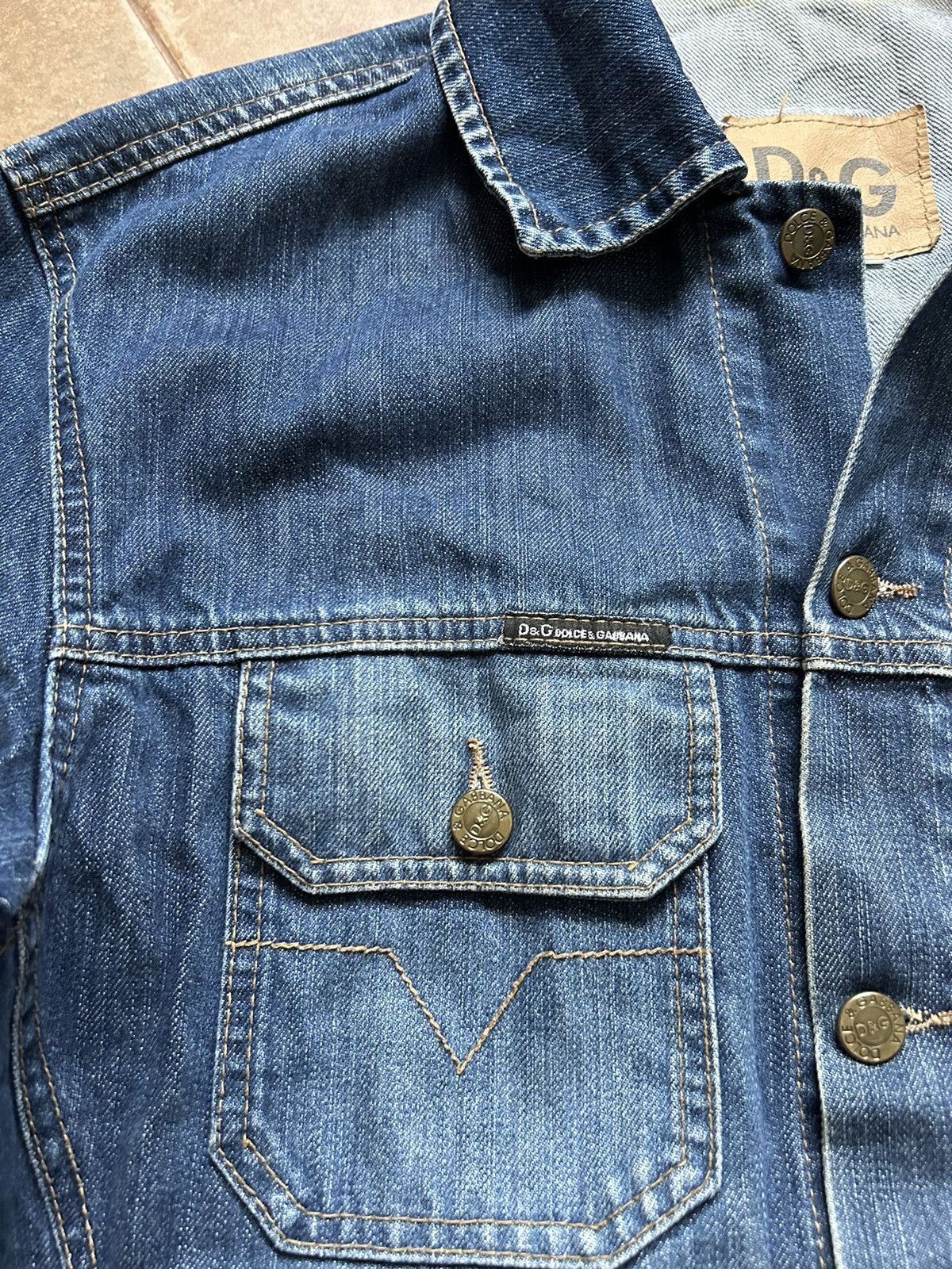 Dolce & Gabbana Rare Design Vintage Brand Dolce & Gabbana Denim Jacket 2000s Size US M / EU 48-50 / 2 - 4 Thumbnail