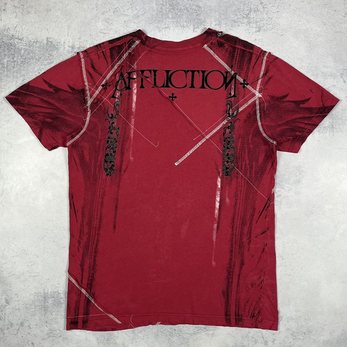 Affliction Vintage Affliction Skulls y2k crazy T shirt 00’s Size US M / EU 48-50 / 2 - 12 Thumbnail