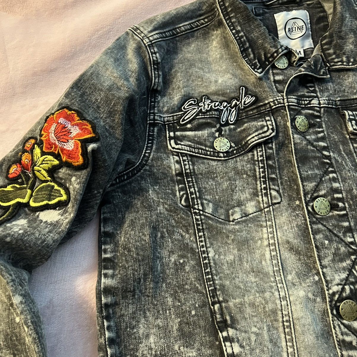 Other RS1NE gray acid washed embroidered denim jacket size M Size US M / EU 48-50 / 2 - 2 Thumbnail