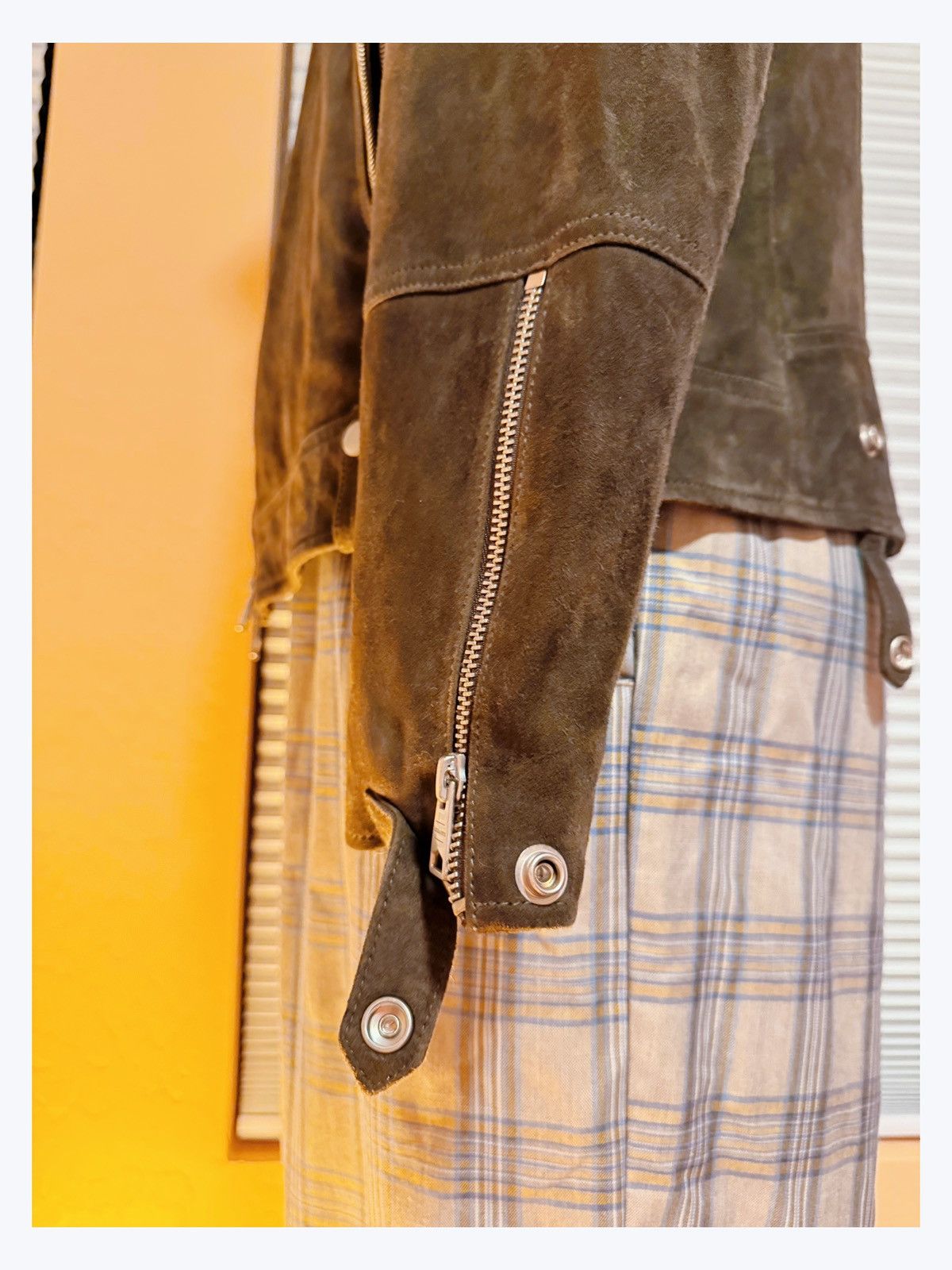 Allsaints ALLSAINTS Suede Biker Jacket – Small (New without Tag) Size US S / EU 44-46 / 1 - 7 Thumbnail