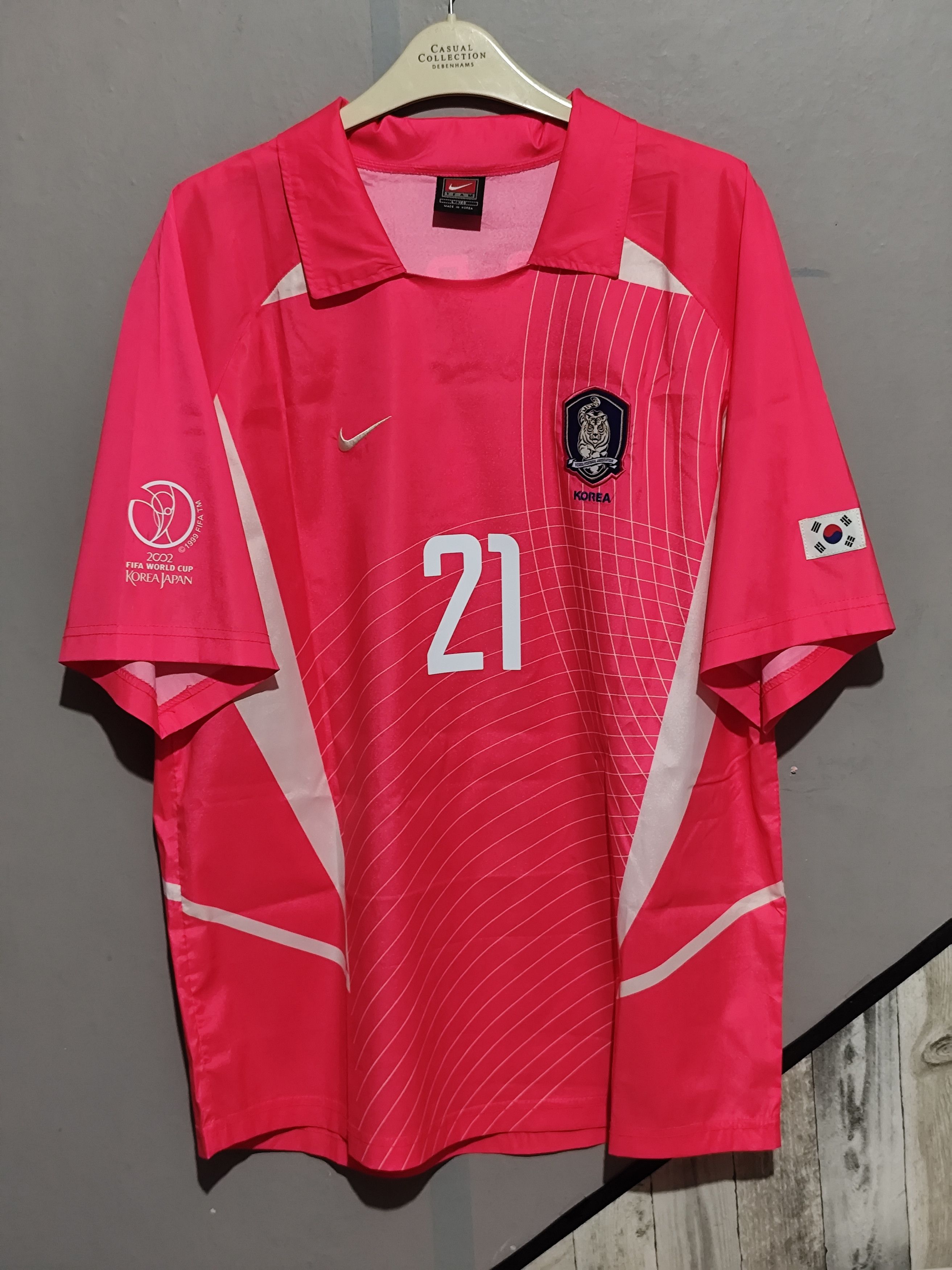 Nike × Vintage Nike x South Korea #21 Ji-Sung Park WC 2002 Home