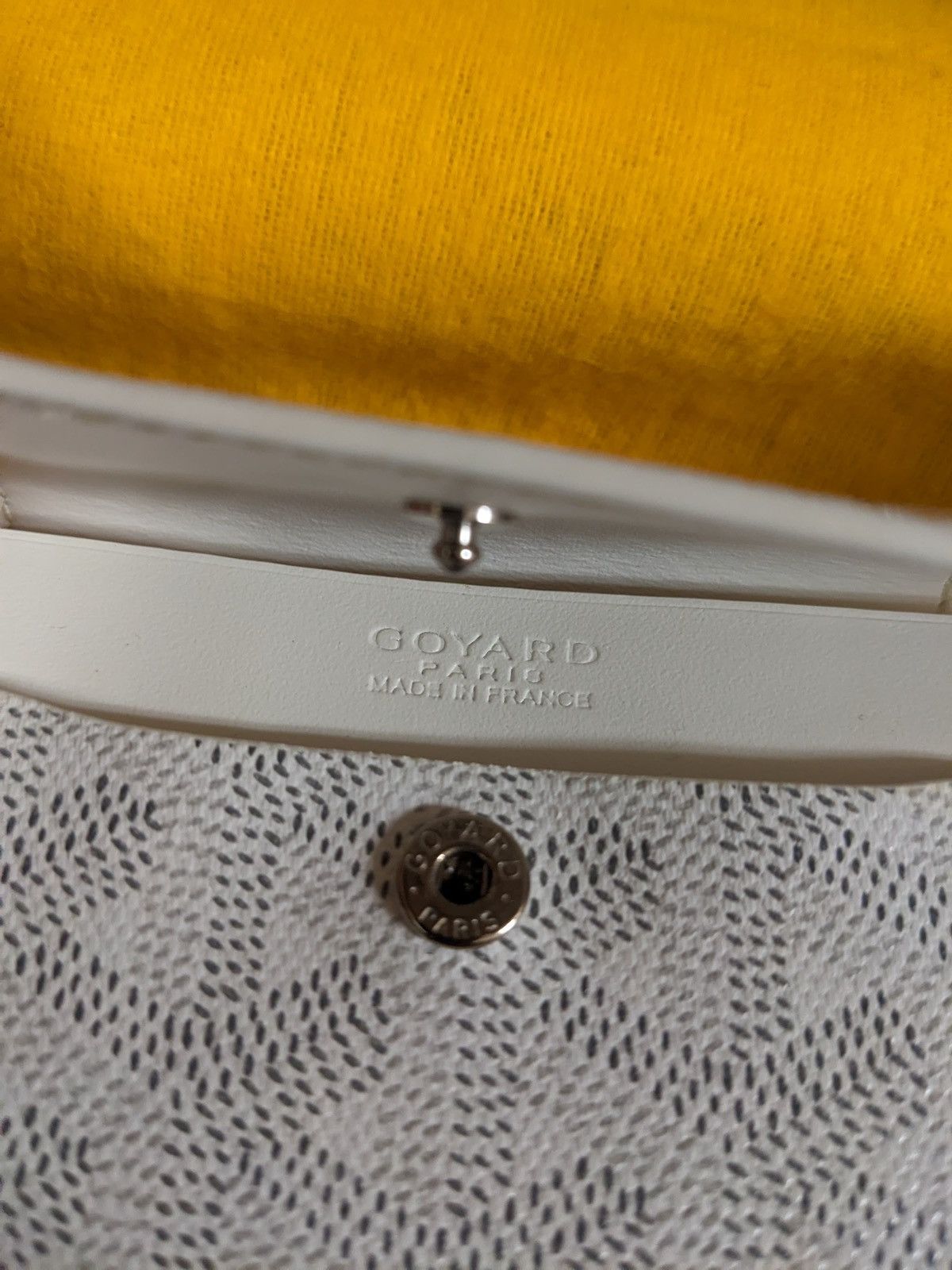 Goyard MAISON GOYARD MONNAIE MARIGNY CARD COIN WALLET WHITE Size ONE SIZE - 5 Thumbnail