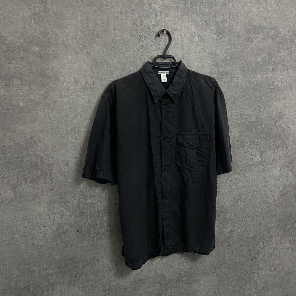 Stone Island Vintage Stone Island Black Shirt Size US L / EU 52-54 / 3 - 3 Thumbnail