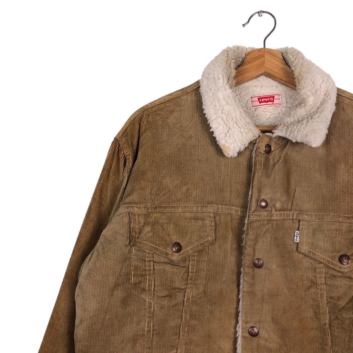 Levi's 🔥Vintage Cropped Biker Jacket Levi’s America Corduroy Size US M / EU 48-50 / 2 - 7 Thumbnail