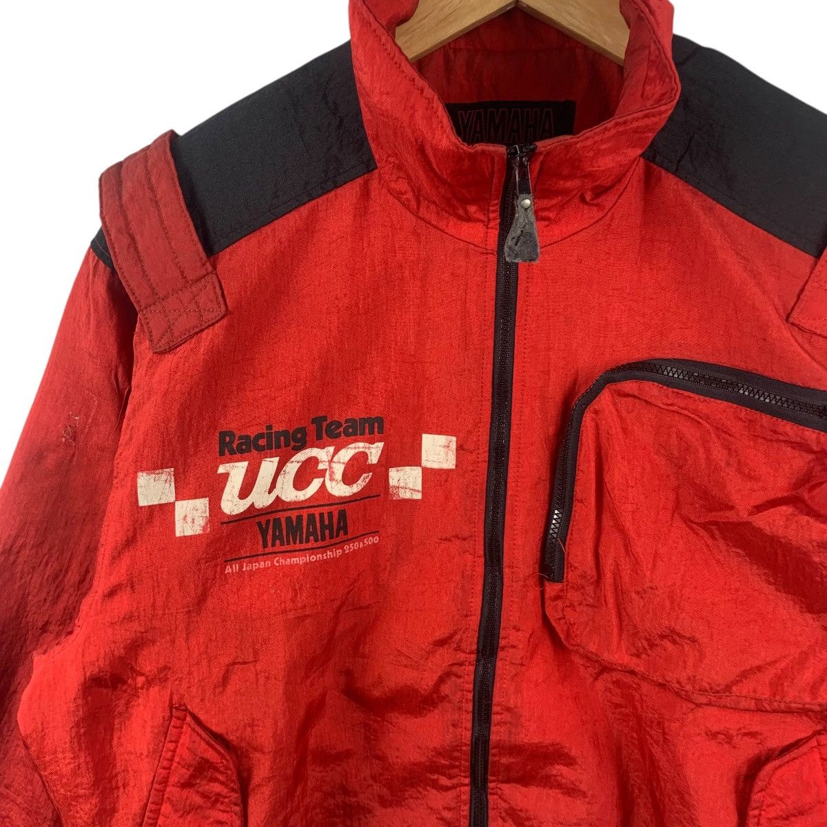 Vintage Vintage 80’ YAMAHA RACING TEAM UCC 500 Bomber Jacket Size US L / EU 52-54 / 3 - 4 Thumbnail