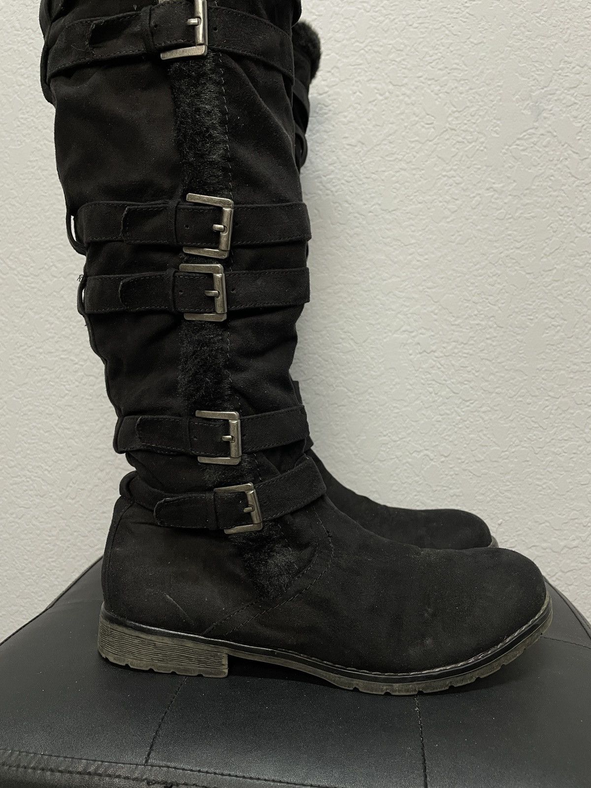If Six Was Nine Vintage Like Maison Margiela Belted Leather Biker Boots Size US 9 / EU 42 - 4 Thumbnail